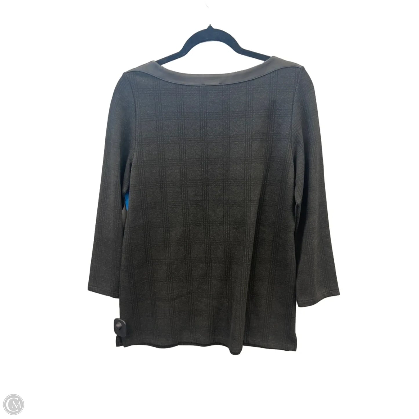 Top Long Sleeve By Ann Taylor In Plaid Pattern, Size: M