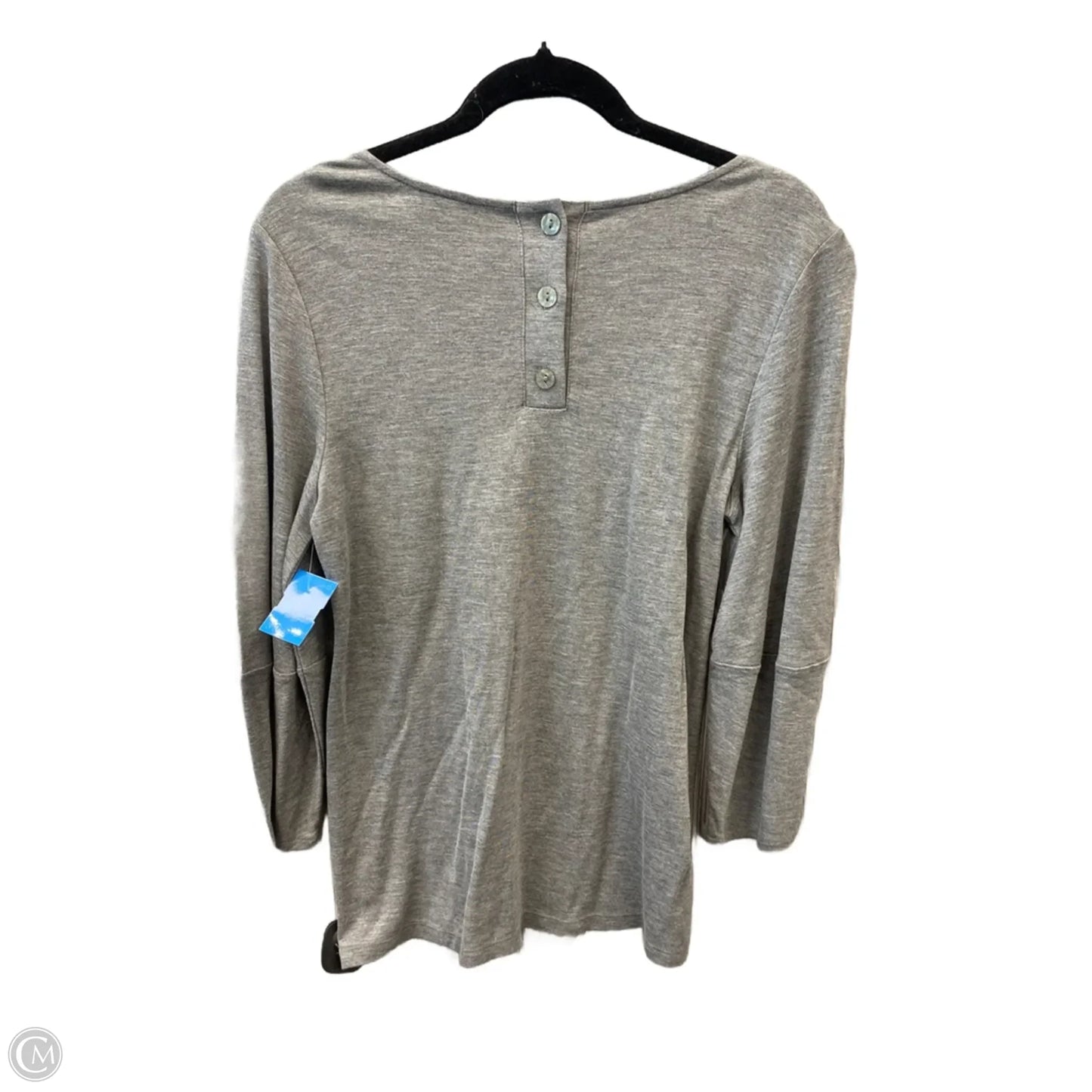 Top Long Sleeve By Ann Taylor In Grey, Size: S