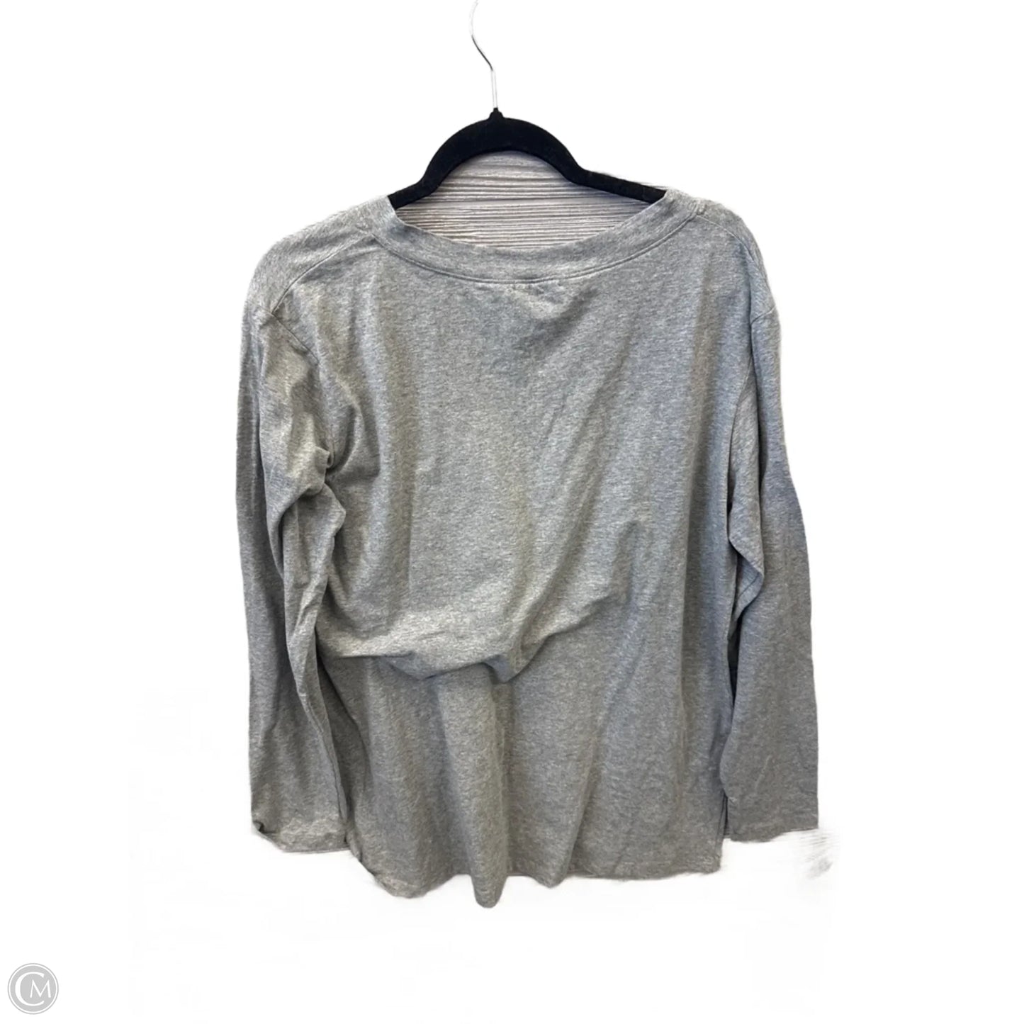 Top Long Sleeve By Clothes Mentor In Grey, Size: 1x