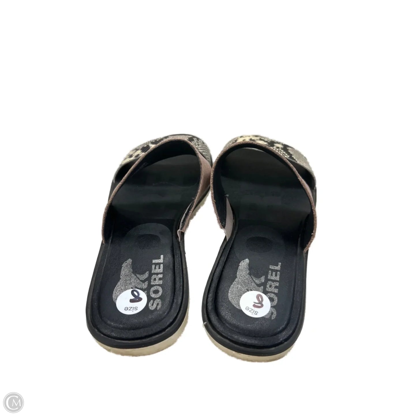 Sandals Flats By Sorel In Snakeskin Print, Size: 8