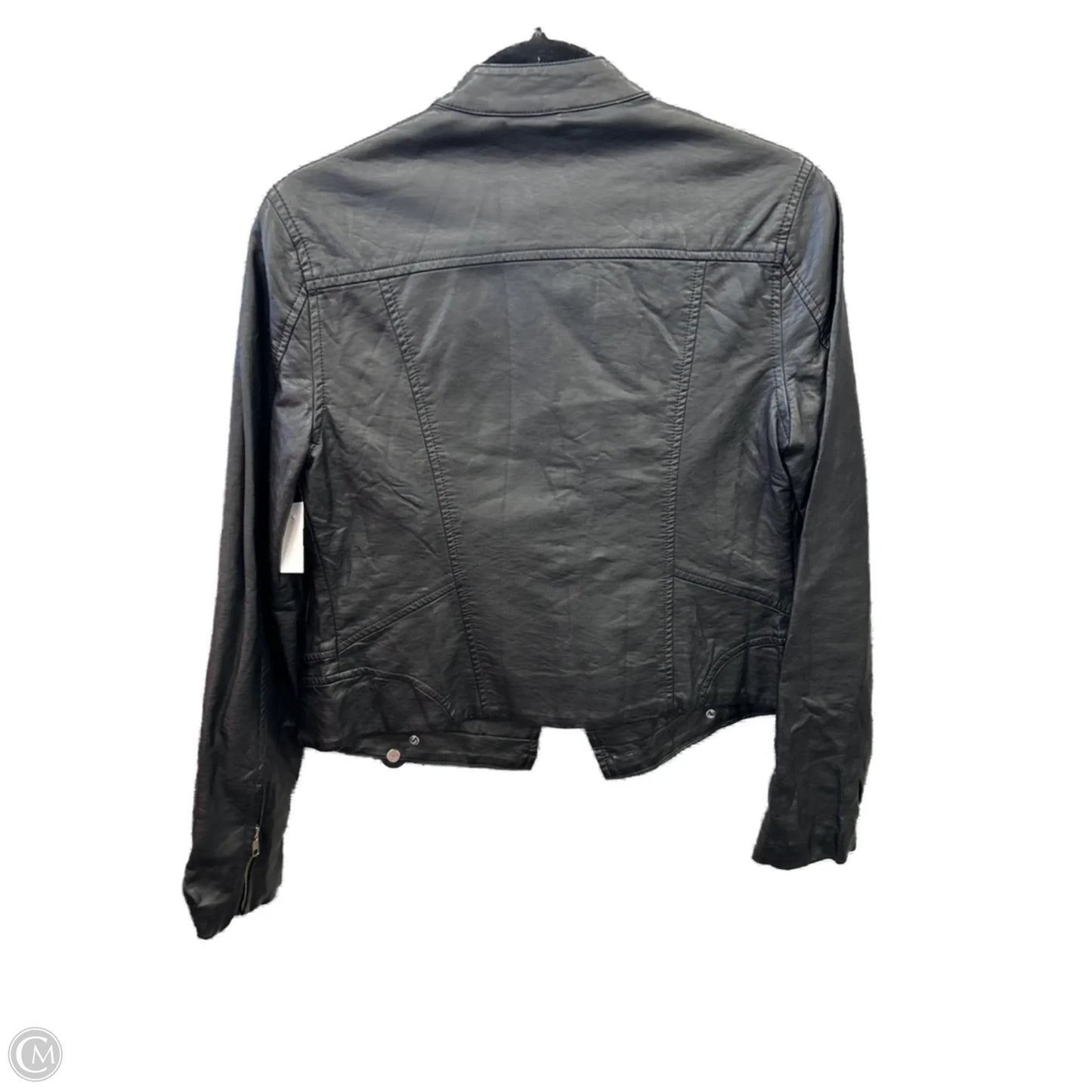 Jacket Leather By Joe Fresh In Black, Size: S