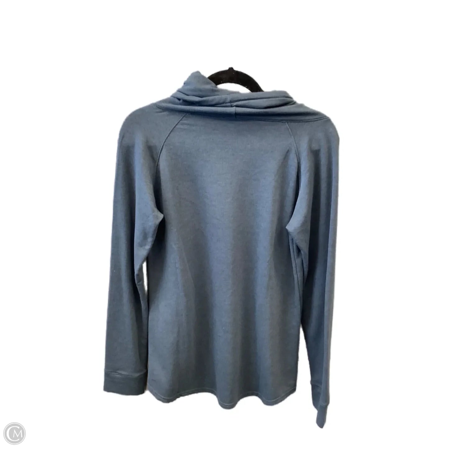 Athletic Top Long Sleeve Collar By 32 Degrees In Blue, Size: S