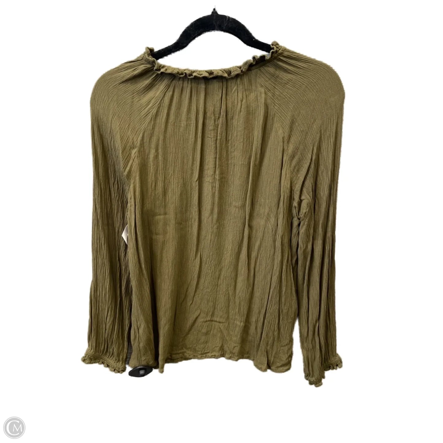 Top Long Sleeve By Old Navy In Green, Size: S