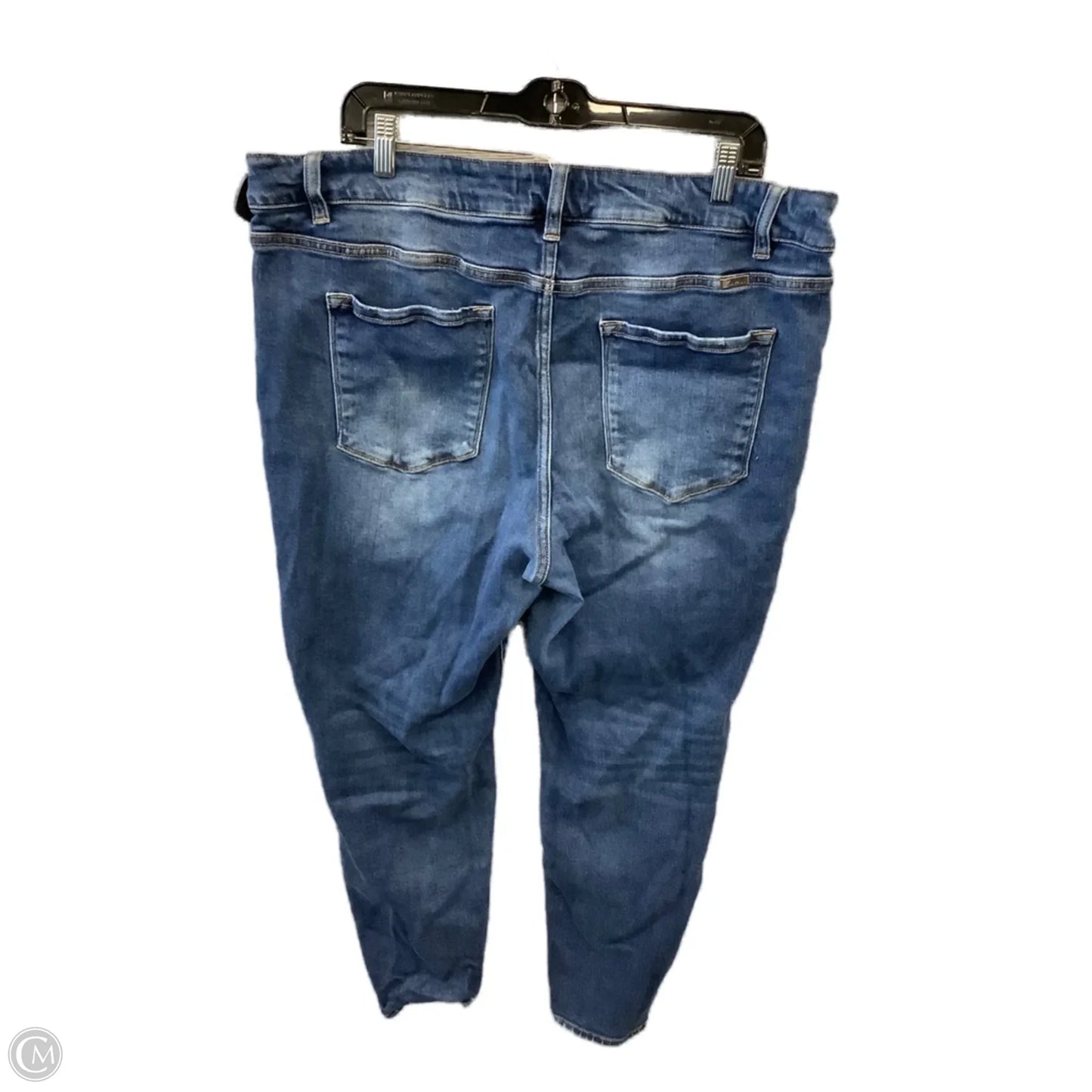 Jeans Skinny By Kancan In Blue Denim, Size: 22