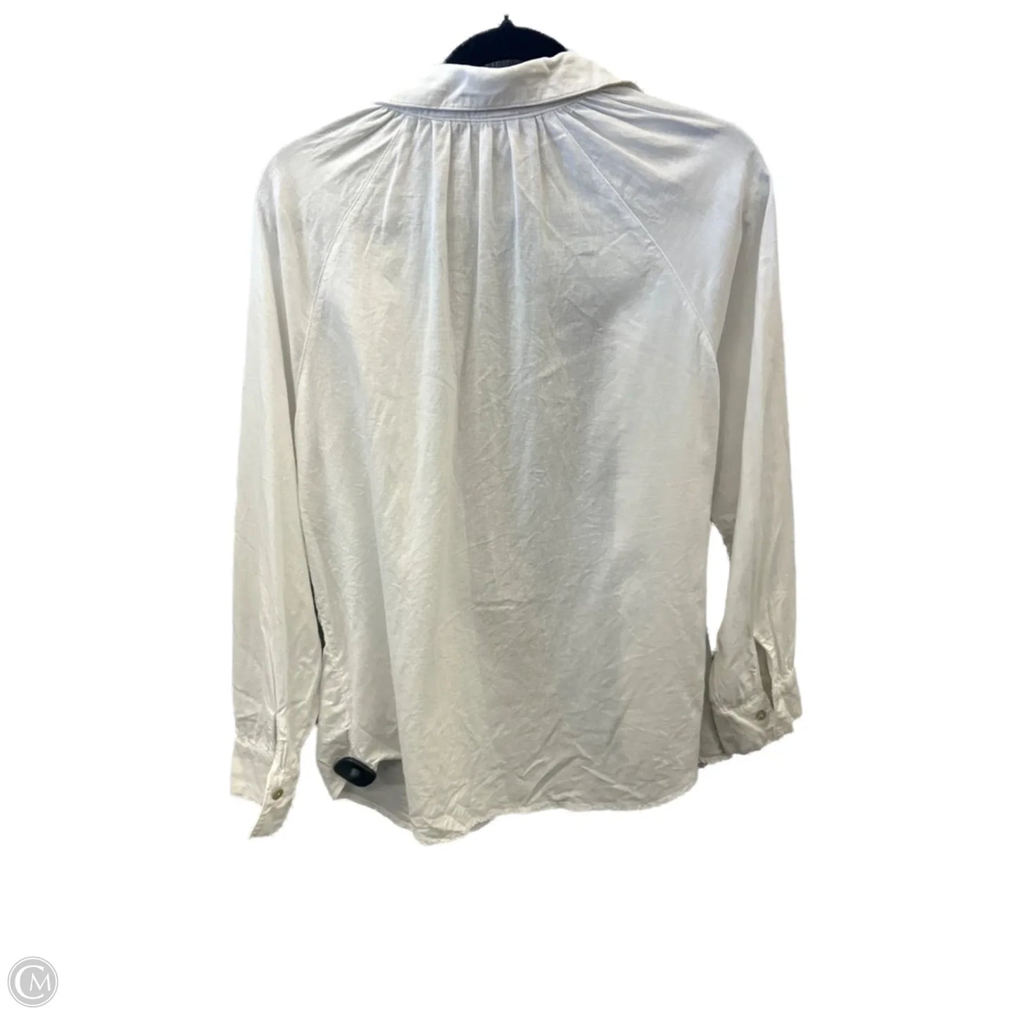 Top Long Sleeve Basic By Laura Ashley In White, Size: M