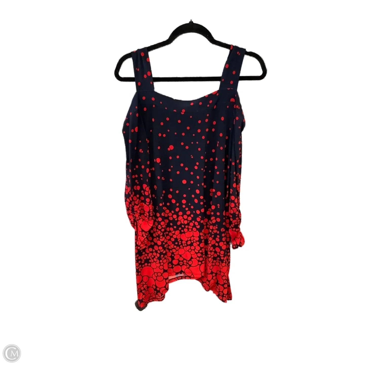 Dress Luxury Designer By Dior In Blue & Red, Size: S