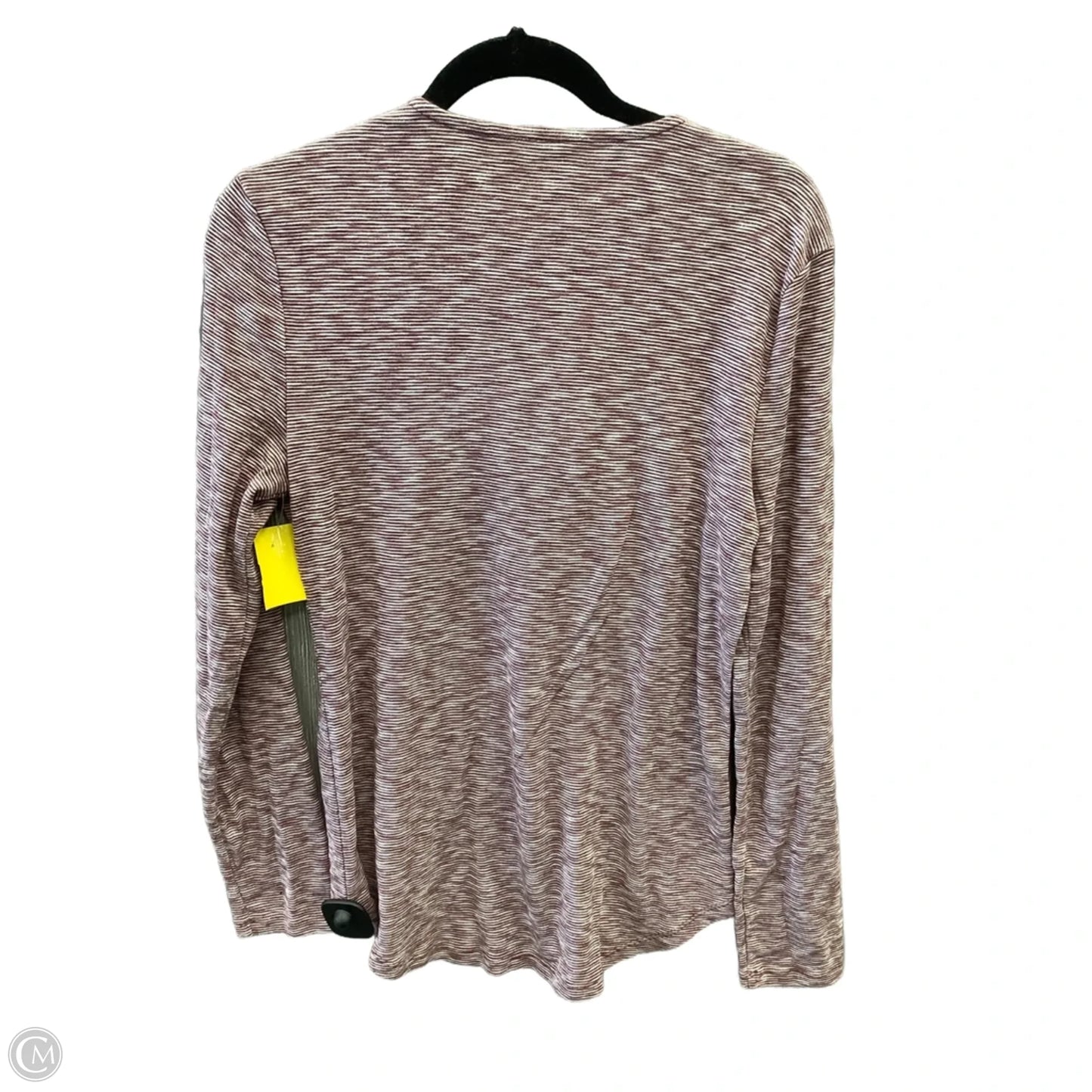 Top Long Sleeve By Ruff Hewn In Striped Pattern, Size: L