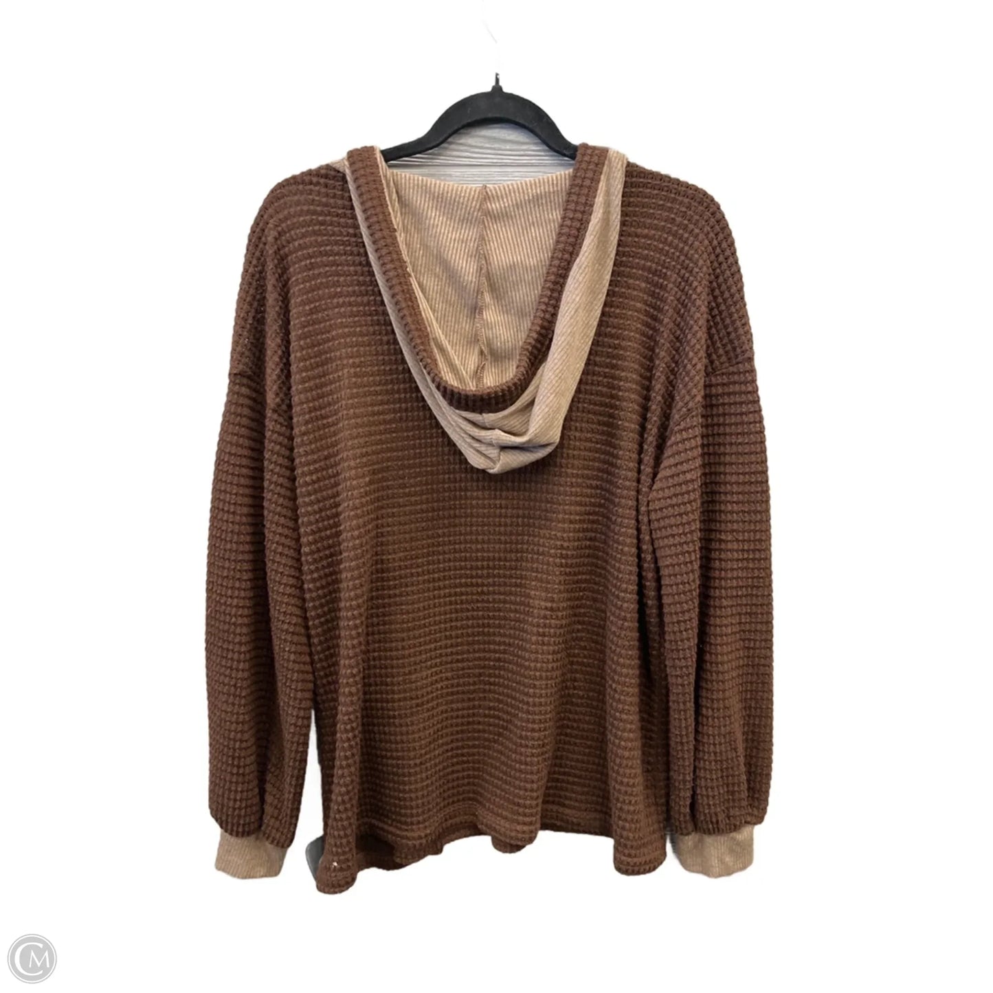Sweatshirt Hoodie By Bibi In Brown, Size: S