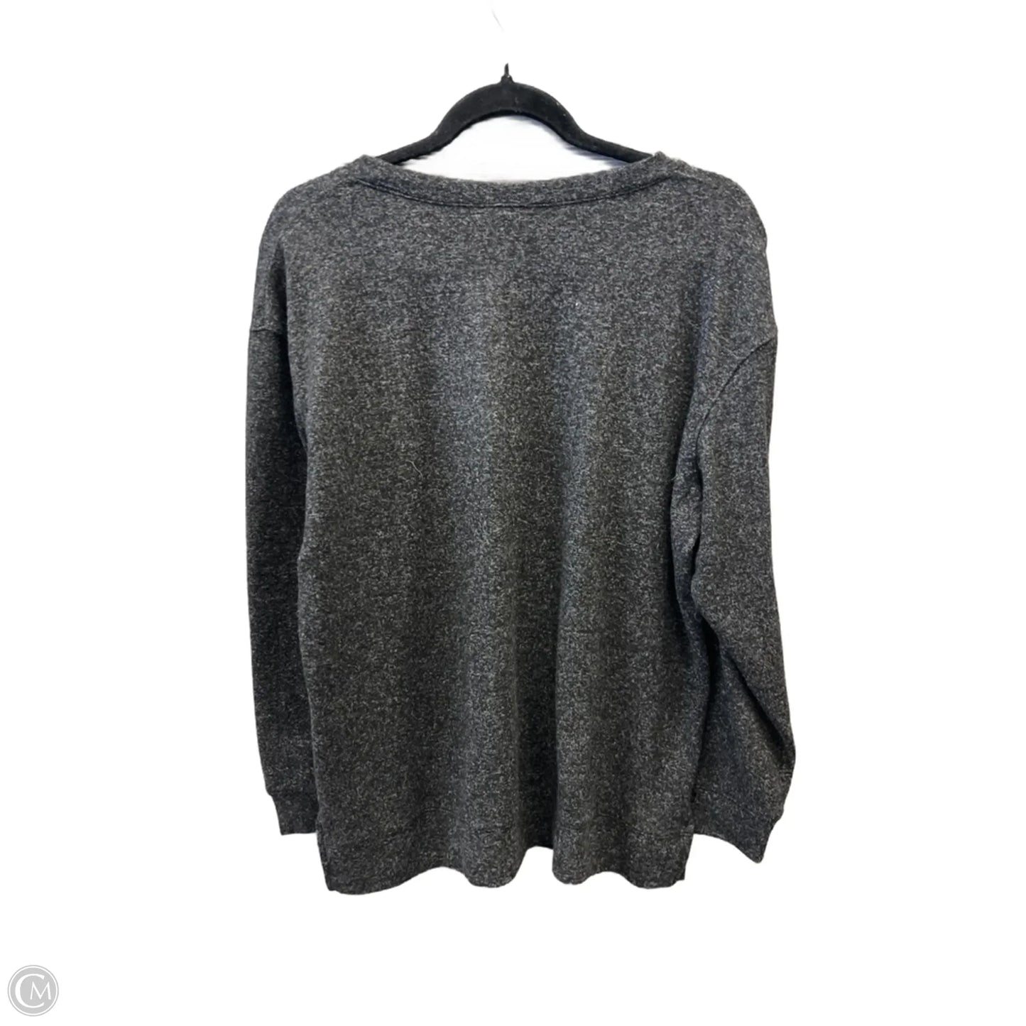 Top Long Sleeve By Clothes Mentor In Grey, Size: M