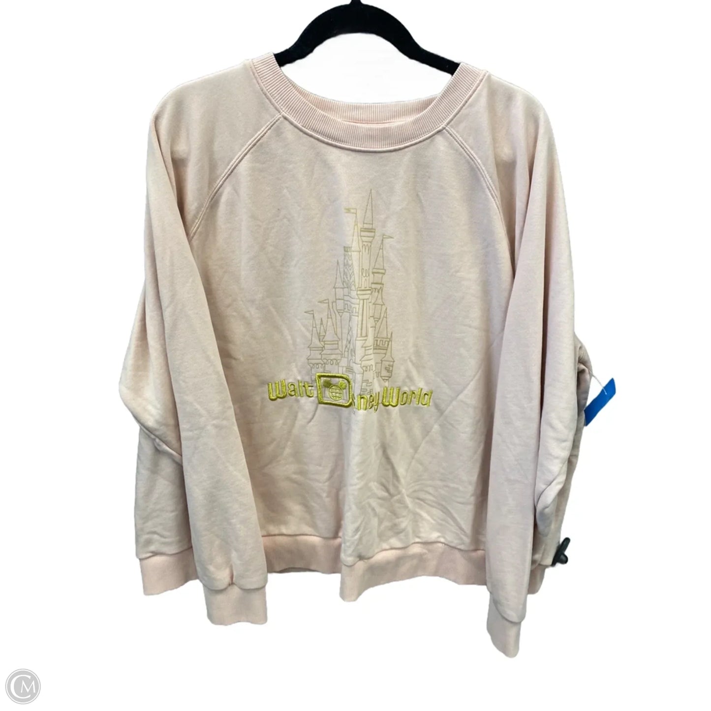 Sweatshirt Crewneck By Disney In Pink, Size: 2x