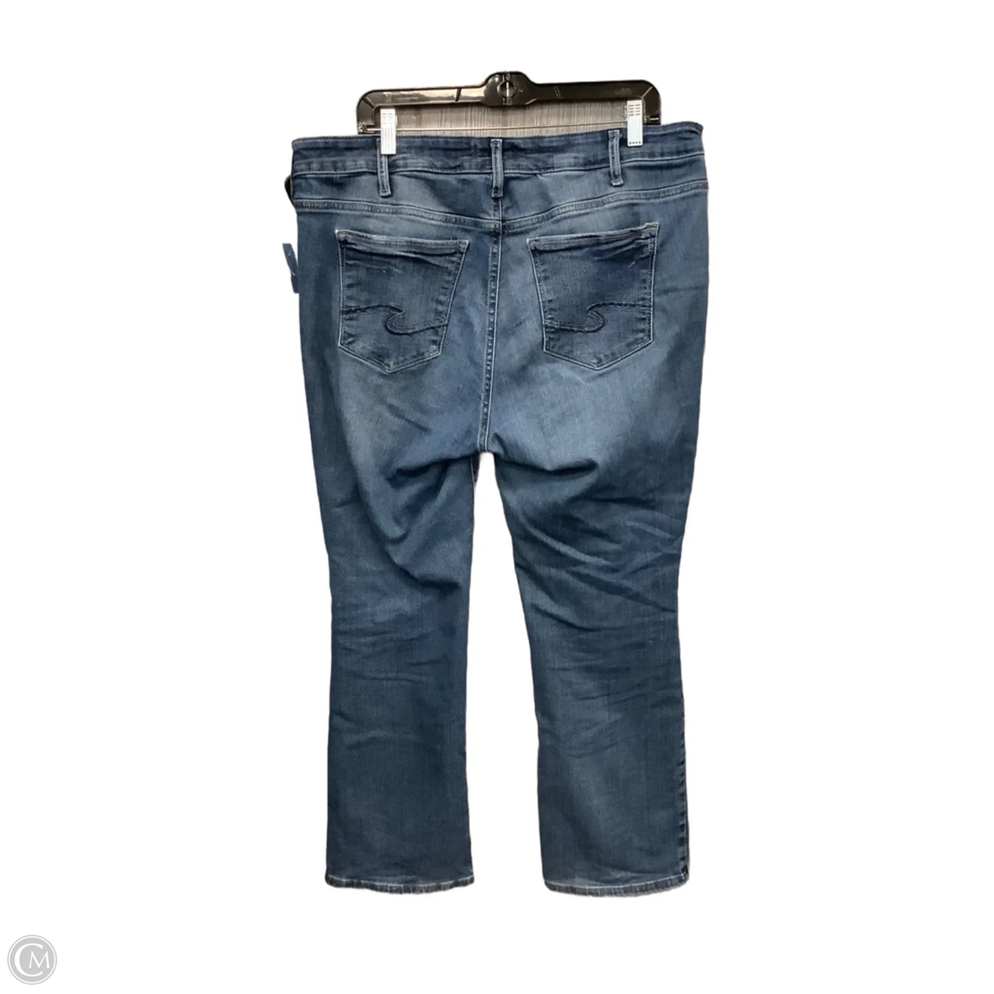 Jeans Straight By Silver In Blue Denim, Size: 16