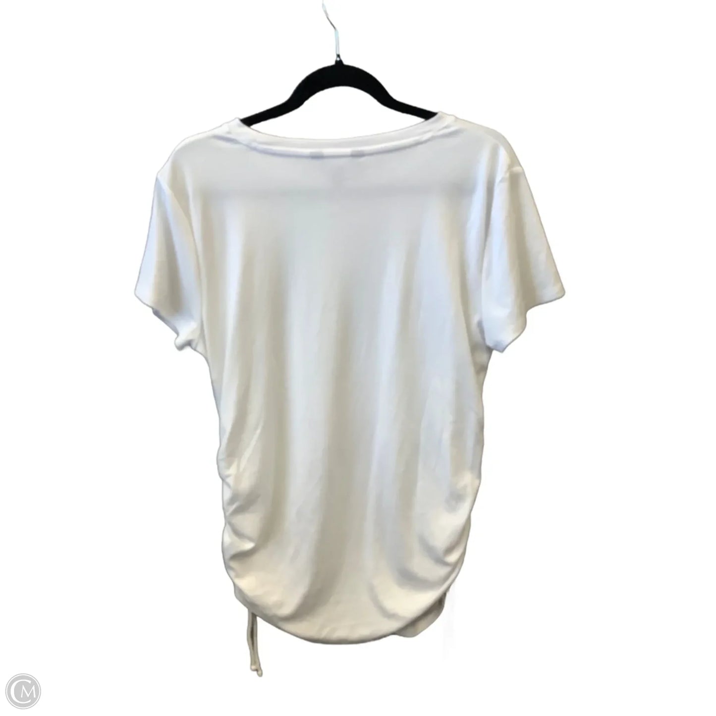 Top Short Sleeve By Simply Vera In White, Size: L