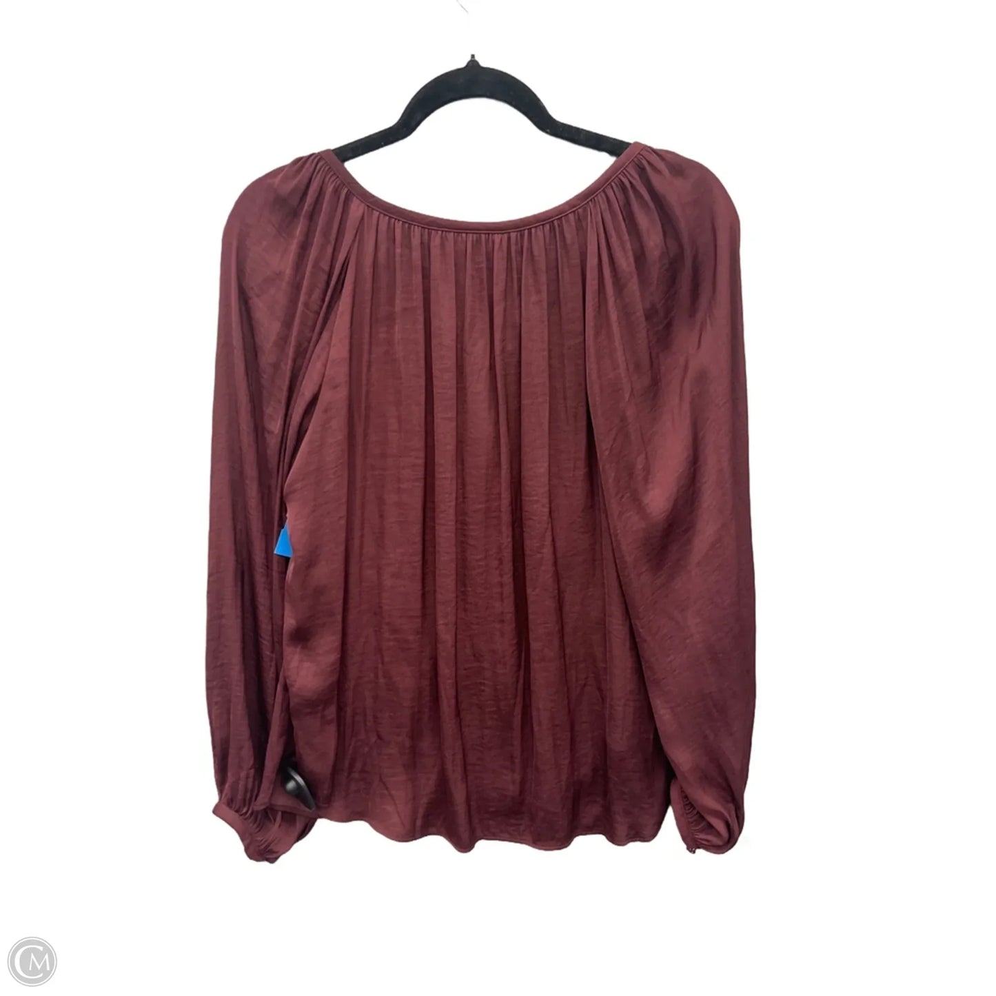 Top Long Sleeve By Jennifer Lopez In Red, Size: Xs