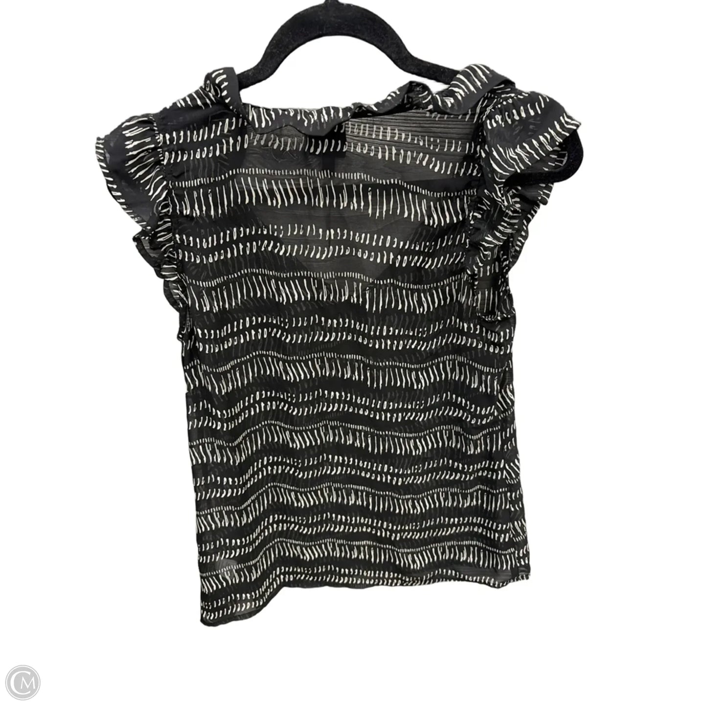 Top Sleeveless By Bobeau In Black & Cream, Size: S