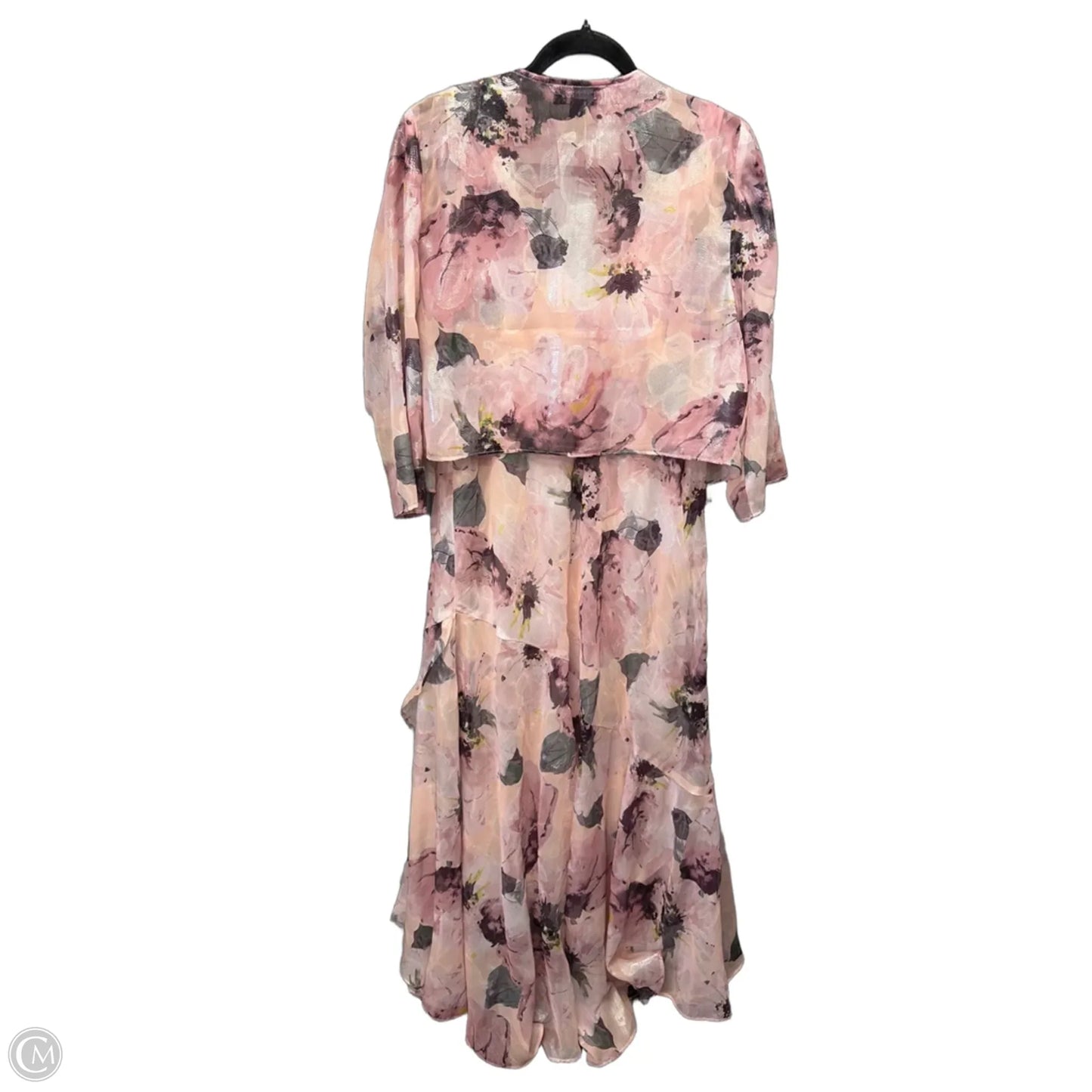 Dress Party Long By R And M Richards In Floral Print, Size: L