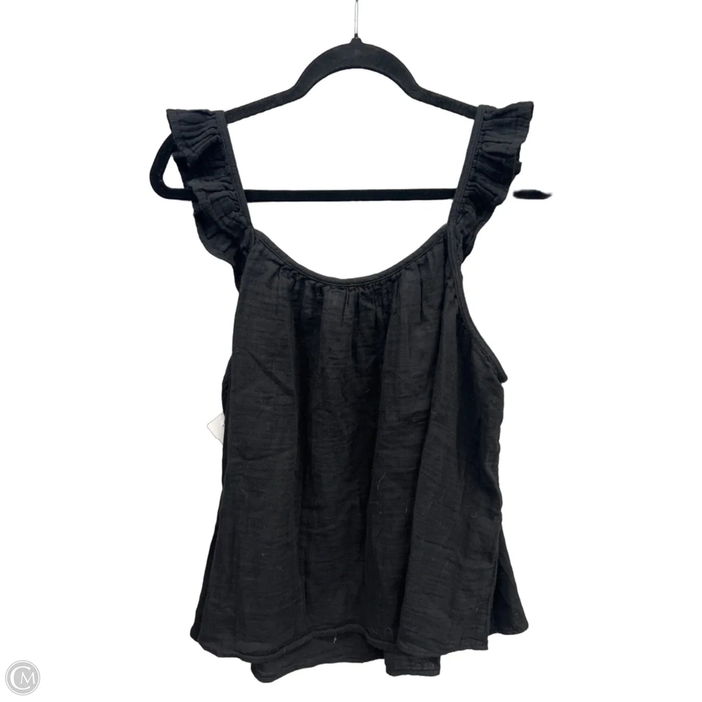 Top Sleeveless By Terra & Sky In Black, Size: 2x