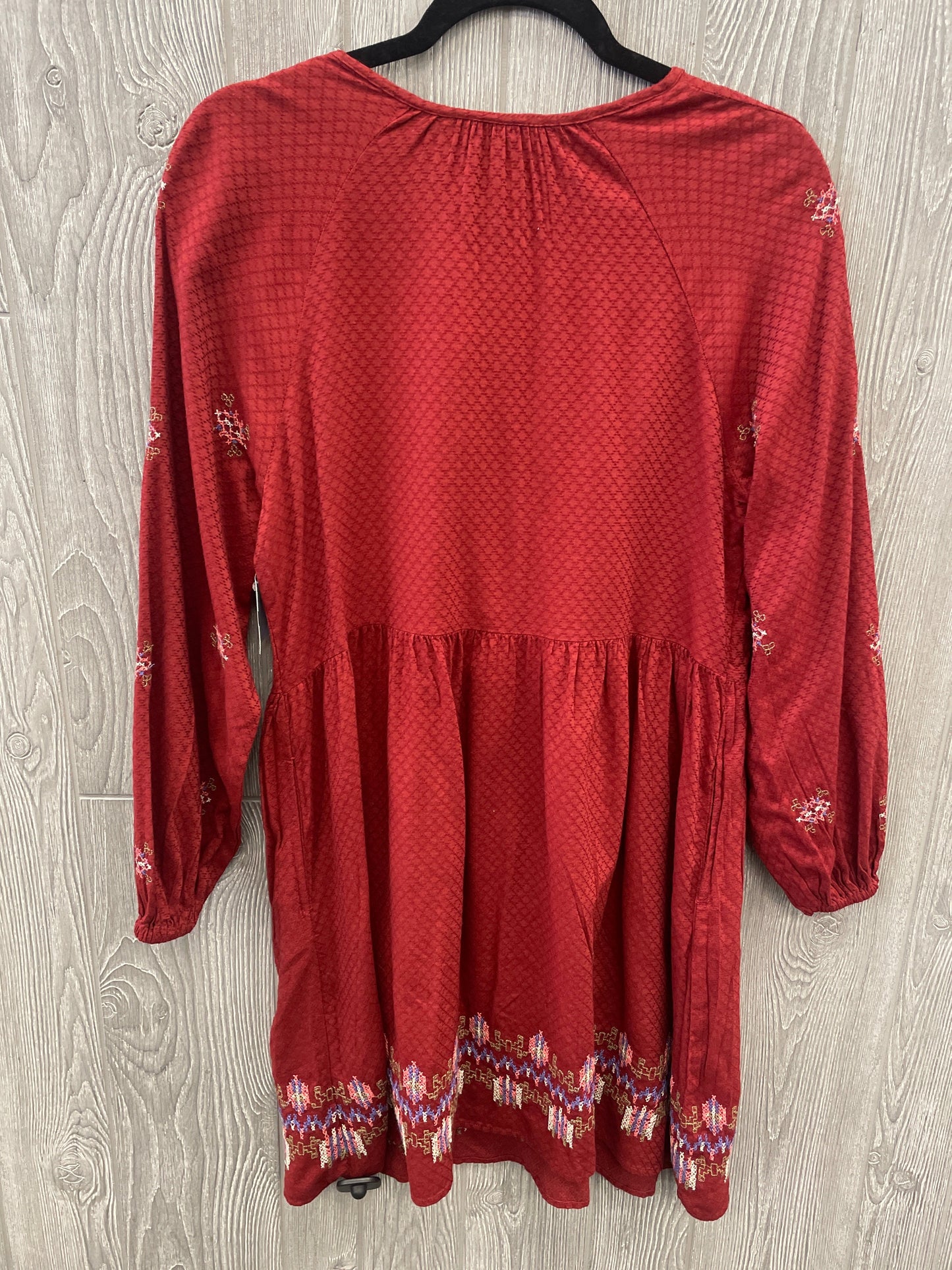 Dress Casual Midi By Knox Rose In Red, Size: S