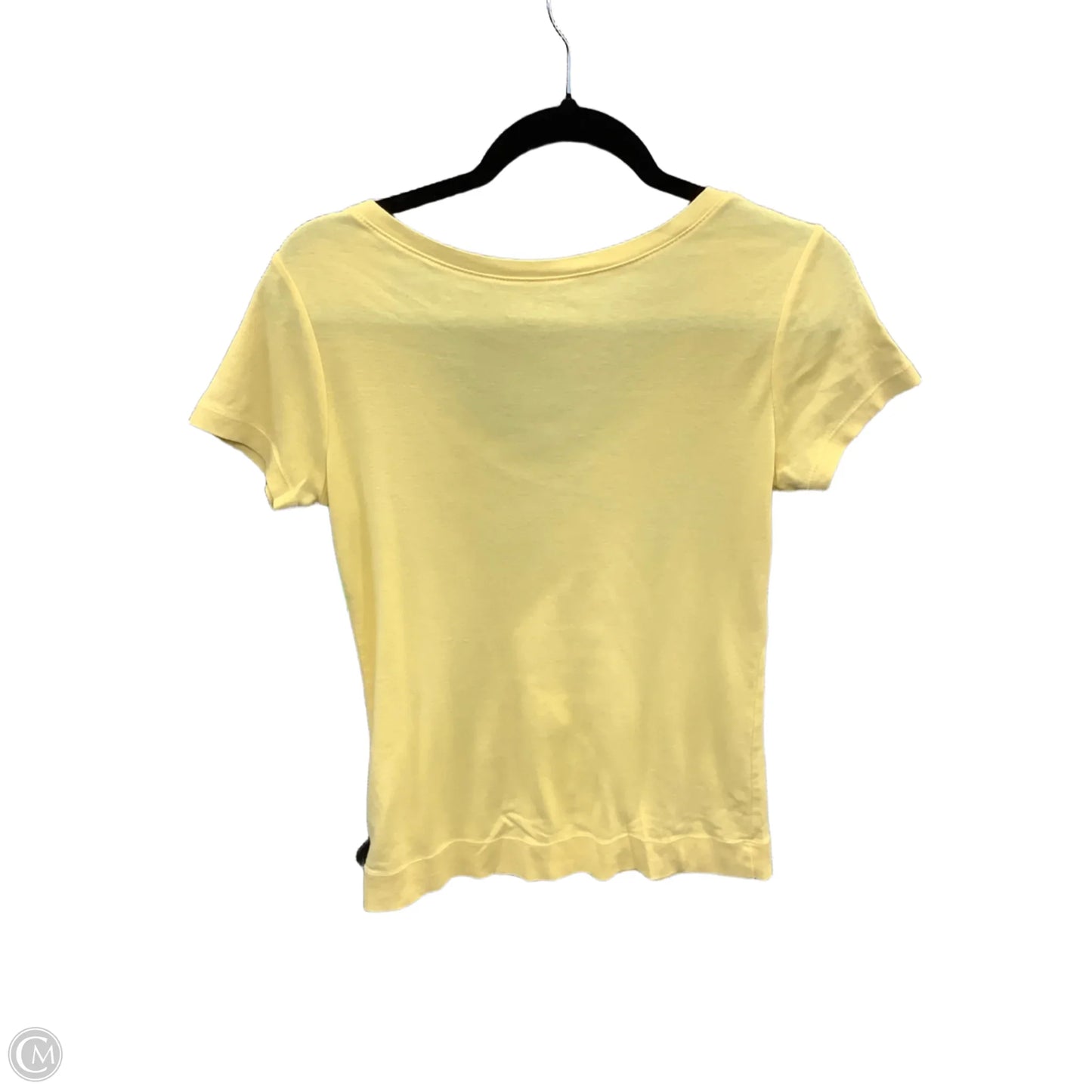 Top Short Sleeve Designer By Lilly Pulitzer In Yellow, Size: S