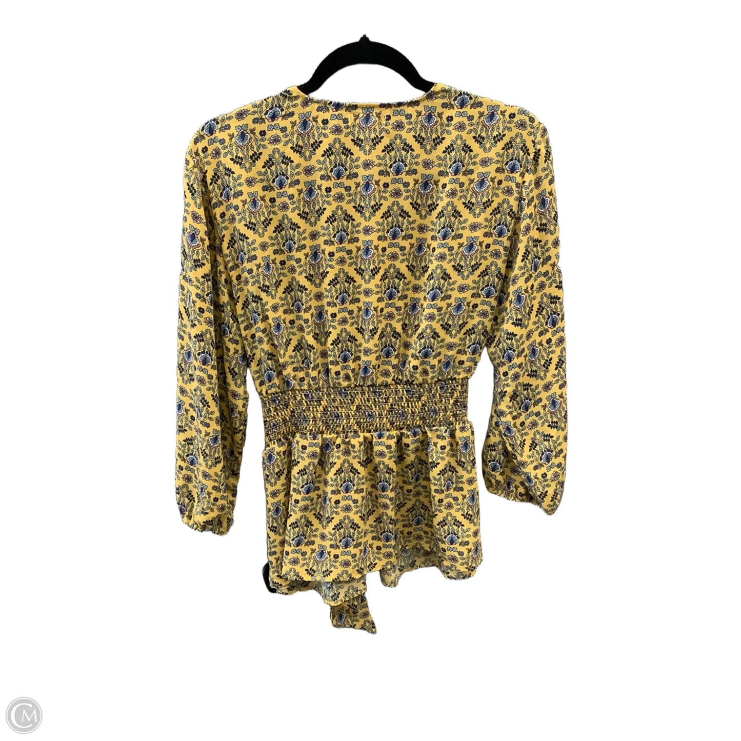 Blouse Long Sleeve By Max Studio In Yellow, Size: S