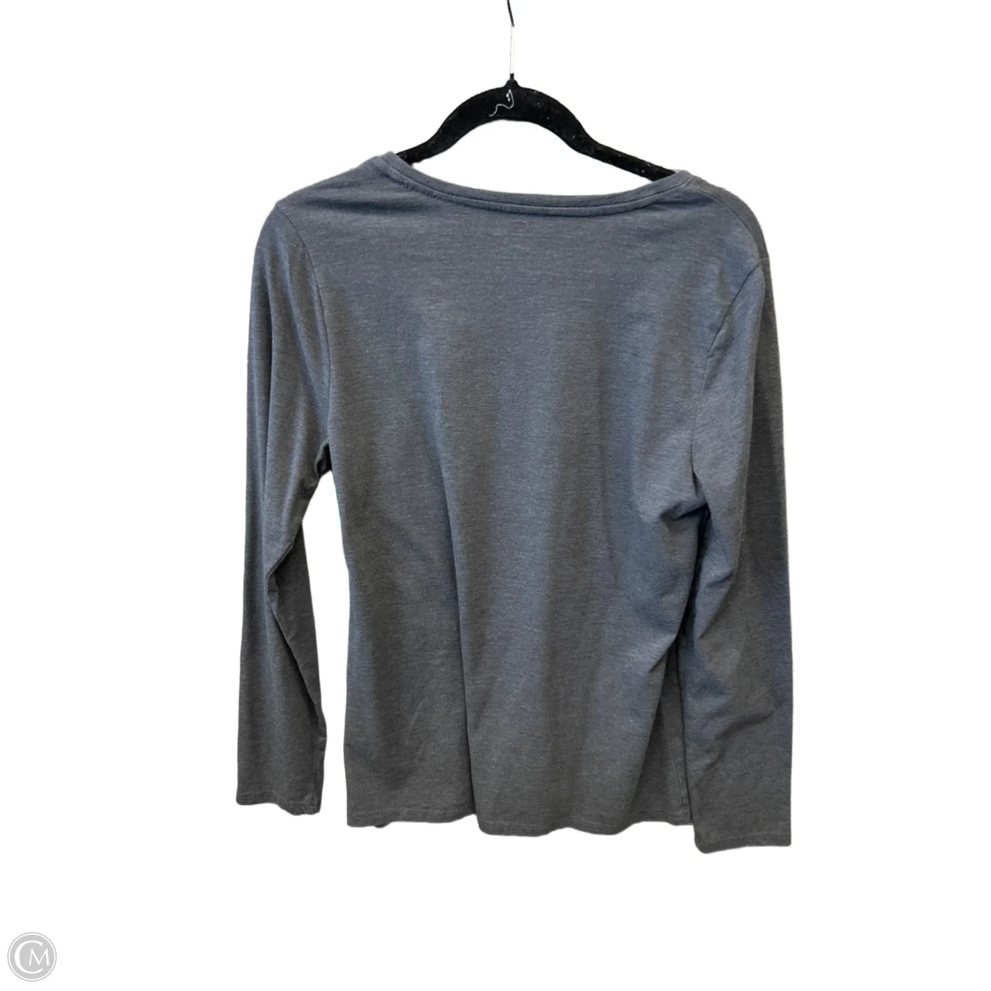 Top Long Sleeve By Sonoma In Grey, Size: M