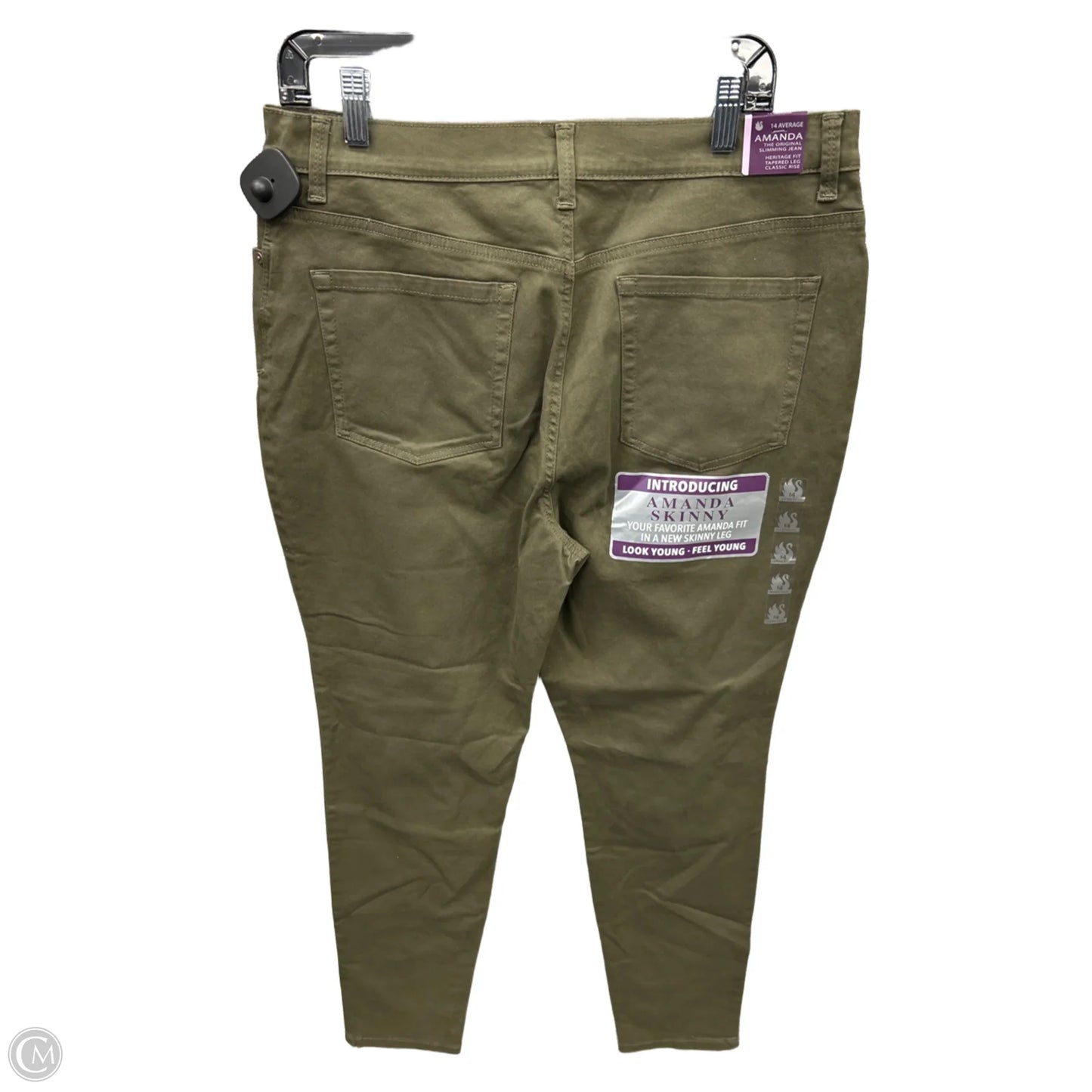 Pants Other By Gloria Vanderbilt In Green, Size: 14
