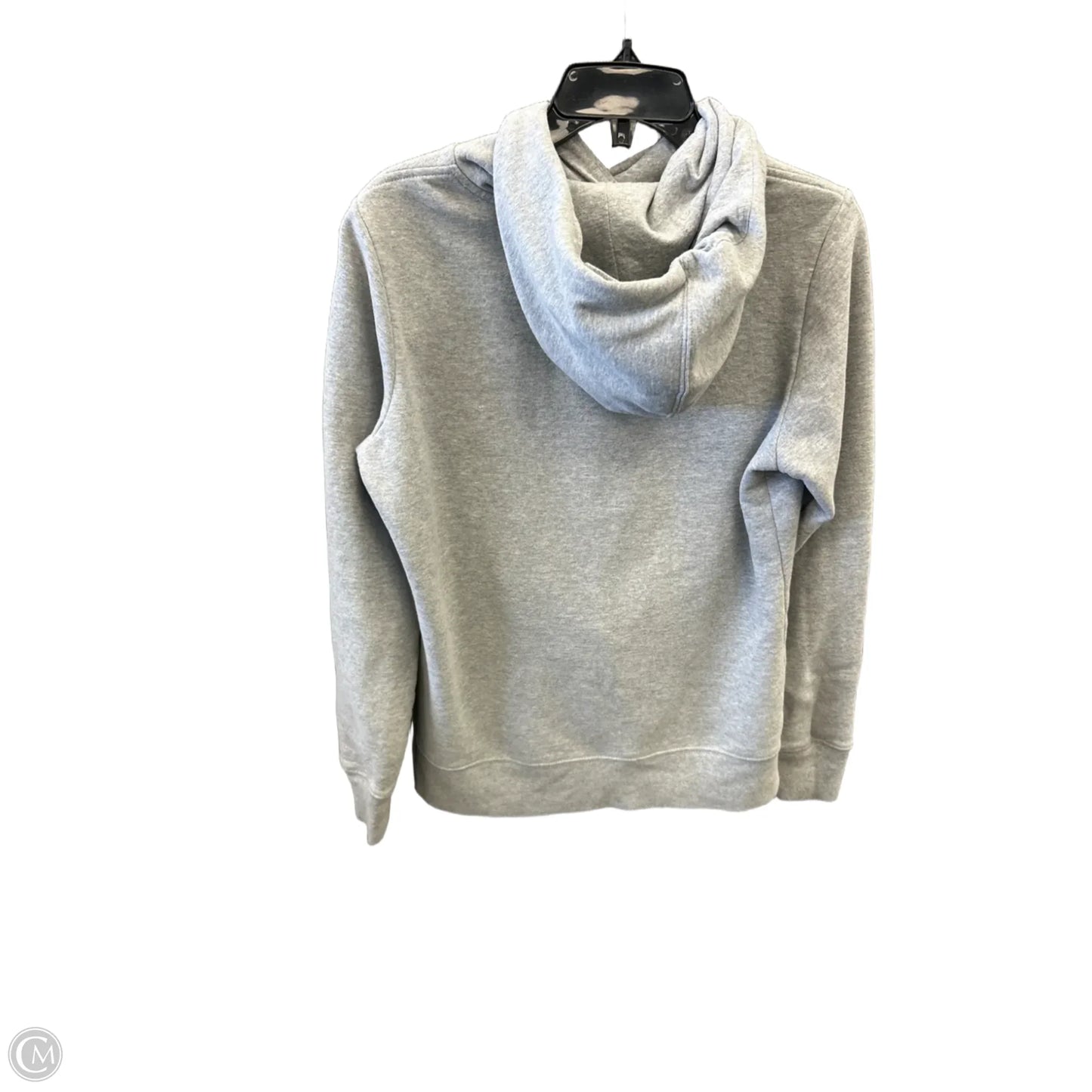 Athletic Sweatshirt Hoodie By The North Face In Grey, Size: M