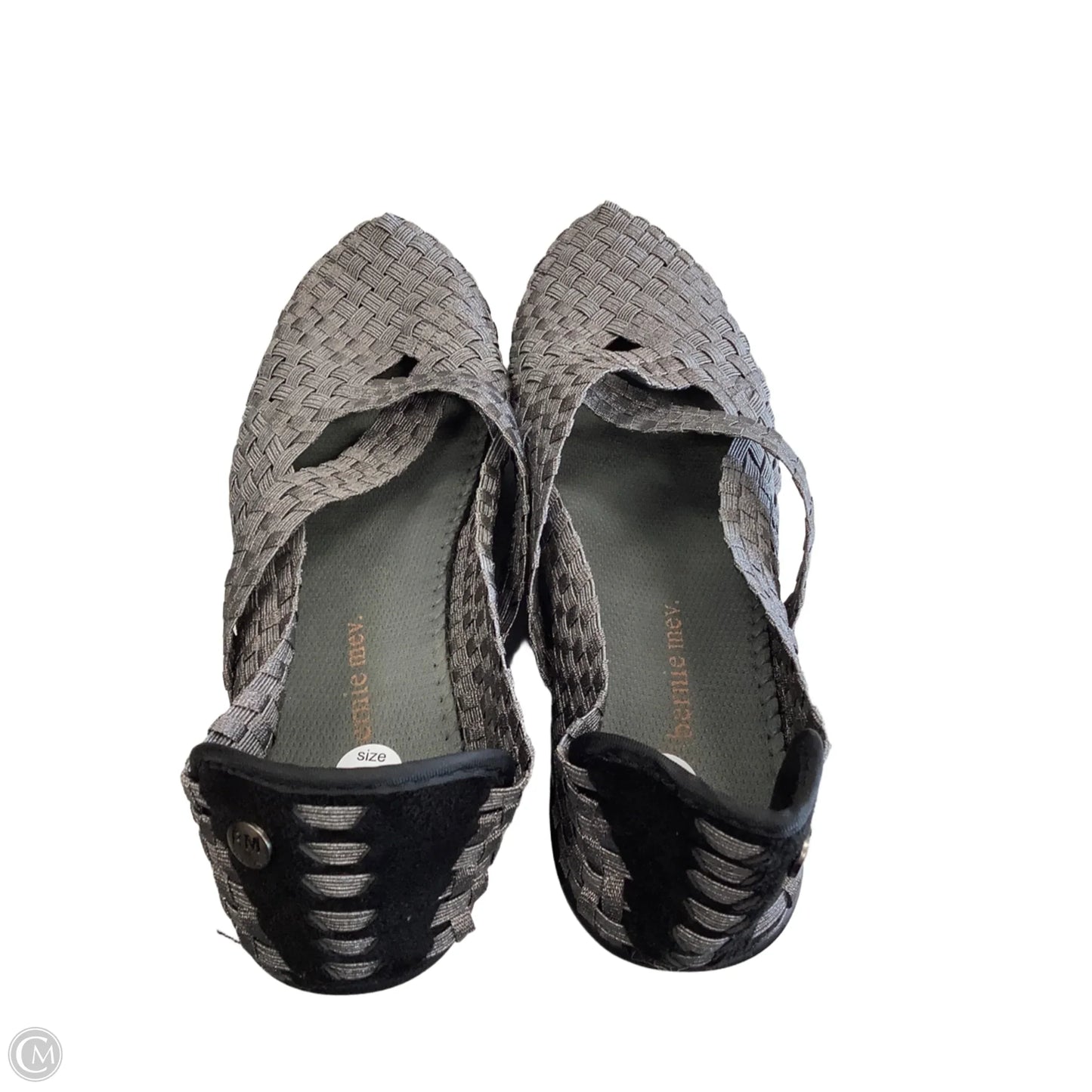 Shoes Heels Wedge By Bernie Mev In Grey, Size: 9