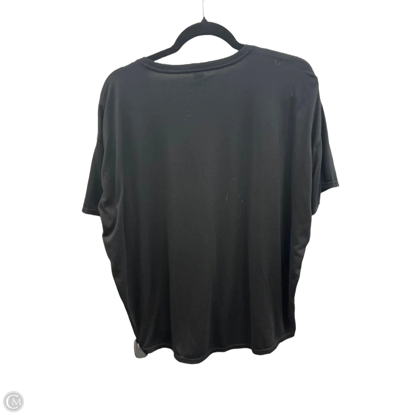 Athletic Top Short Sleeve By Anvil In Black, Size: L