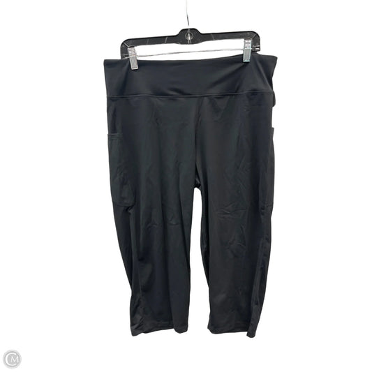 Athletic Capris By Clothes Mentor In Black, Size: Xxl