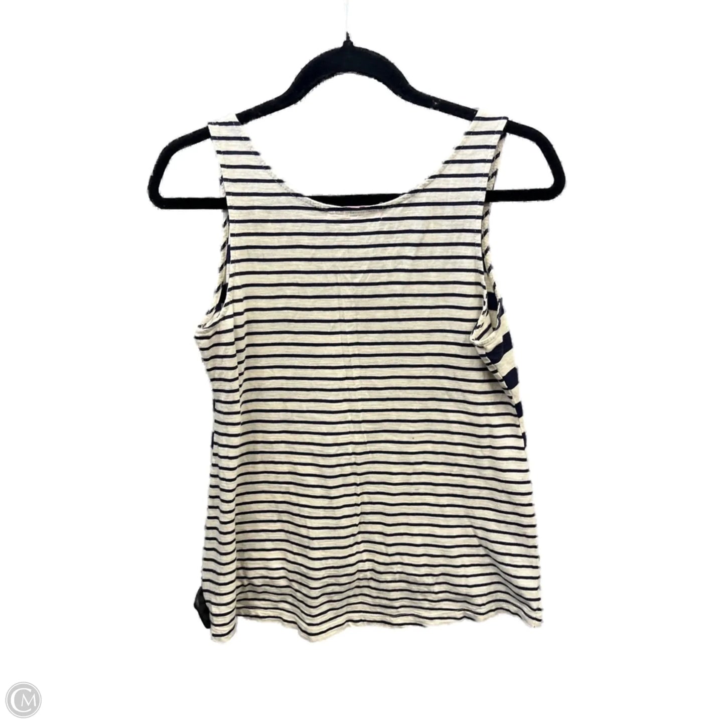 Top Sleeveless By Ann Taylor In Striped Pattern, Size: M