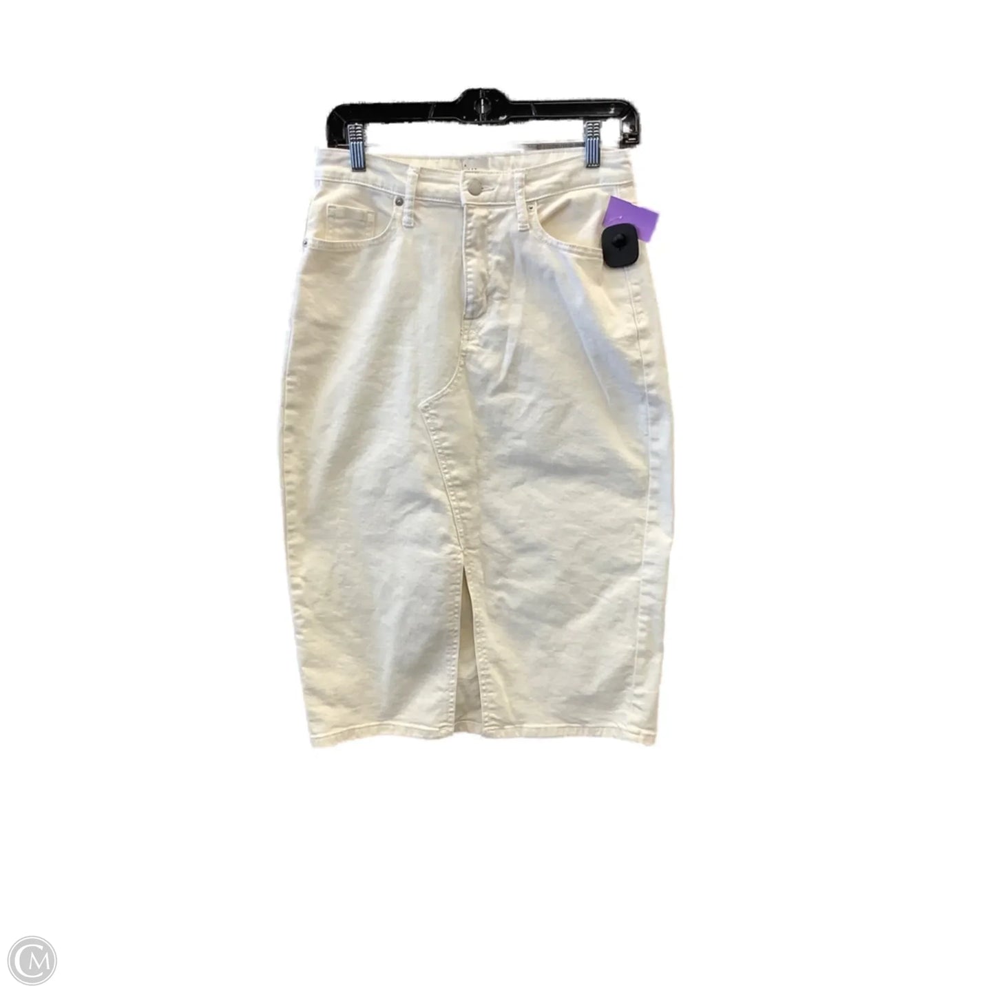 Skirt Maxi By A New Day In White Denim, Size: 6