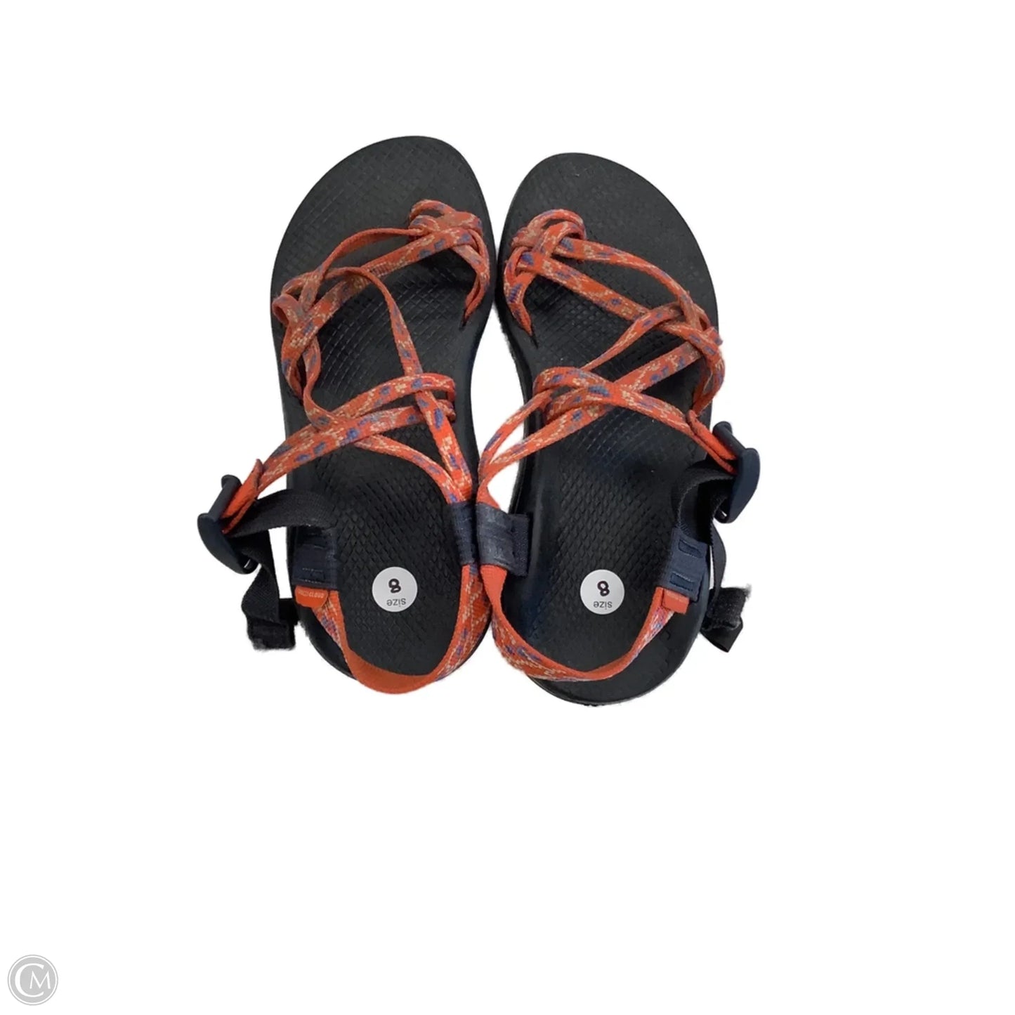 Sandals Flats By Chacos In Black & Orange, Size: 8