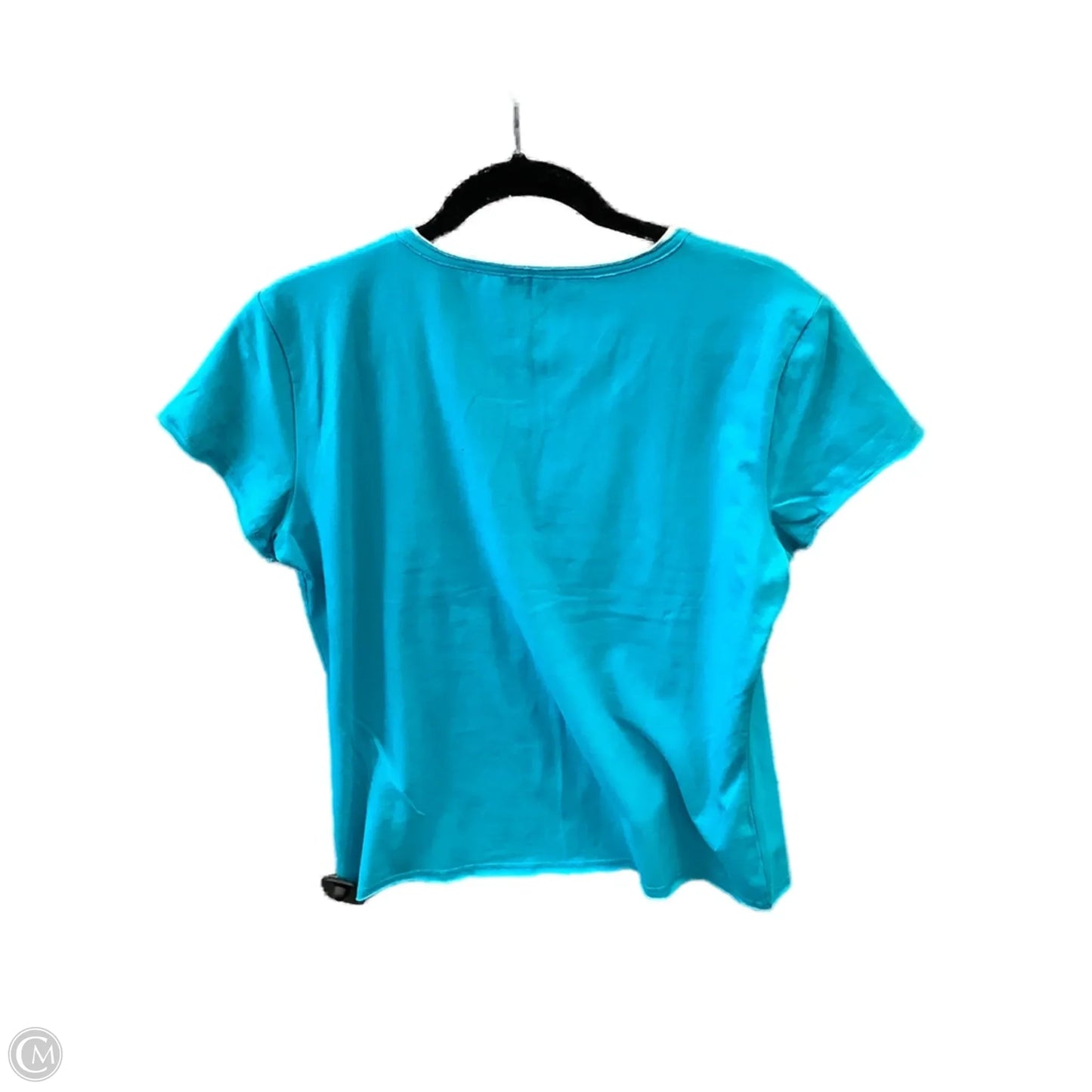 Top Short Sleeve By Massini In Blue, Size: Xl