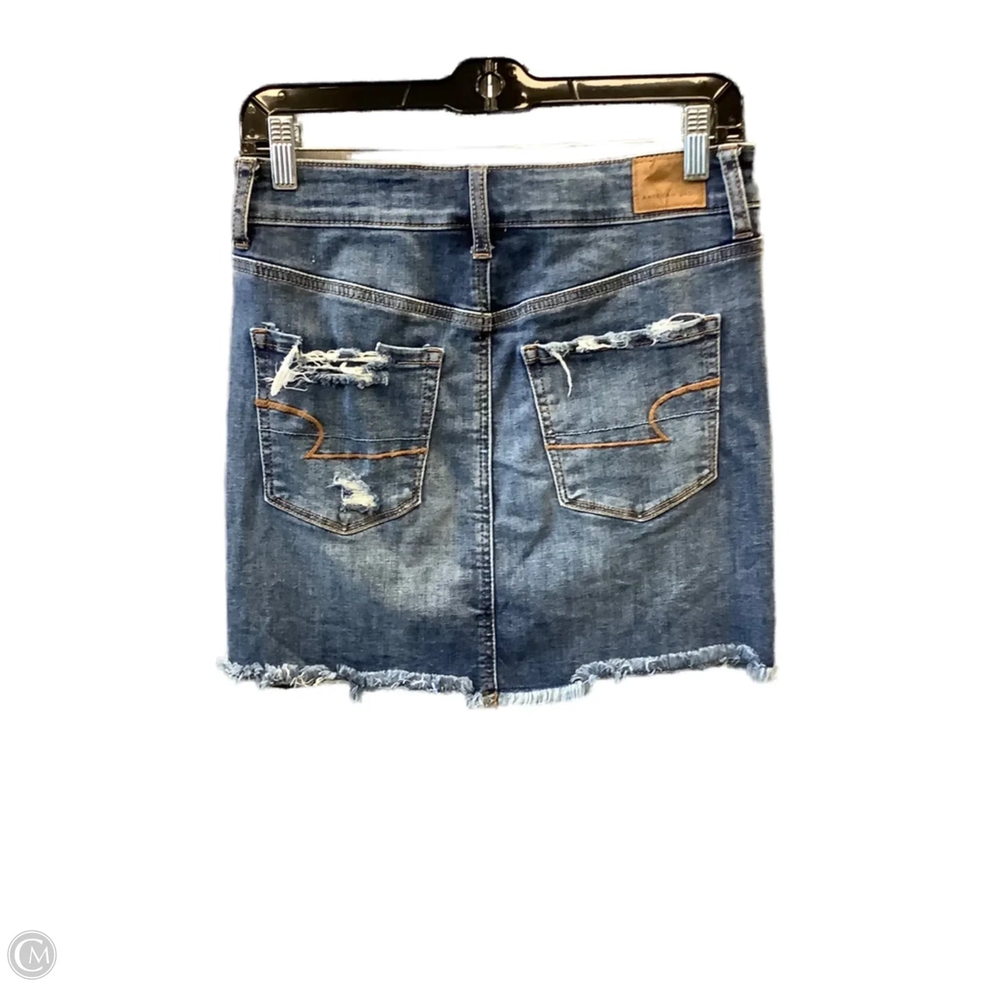 Skirt Short & Mini By American Eagle In Blue Denim, Size: 4