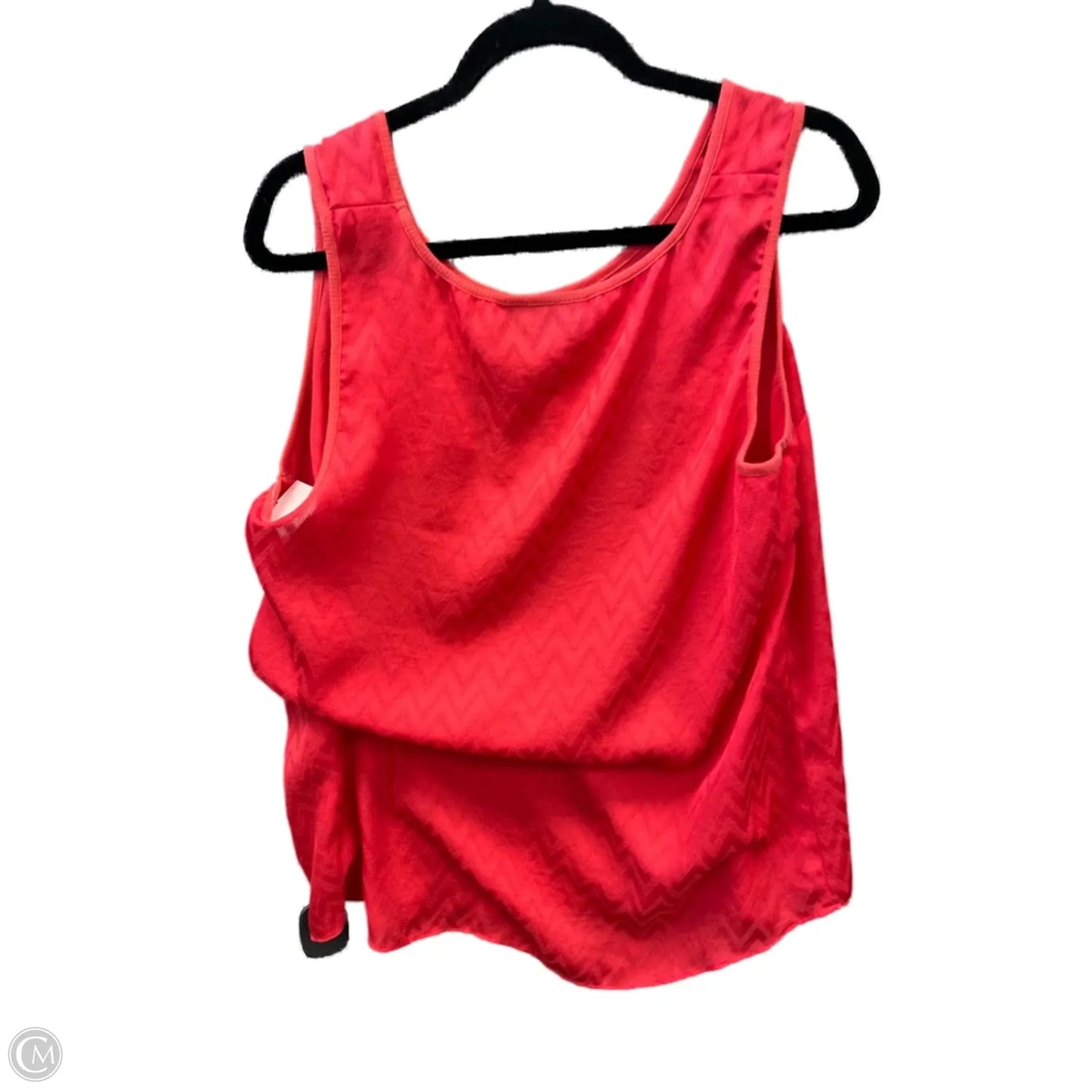 Top Sleeveless By Ana In Red, Size: Xl
