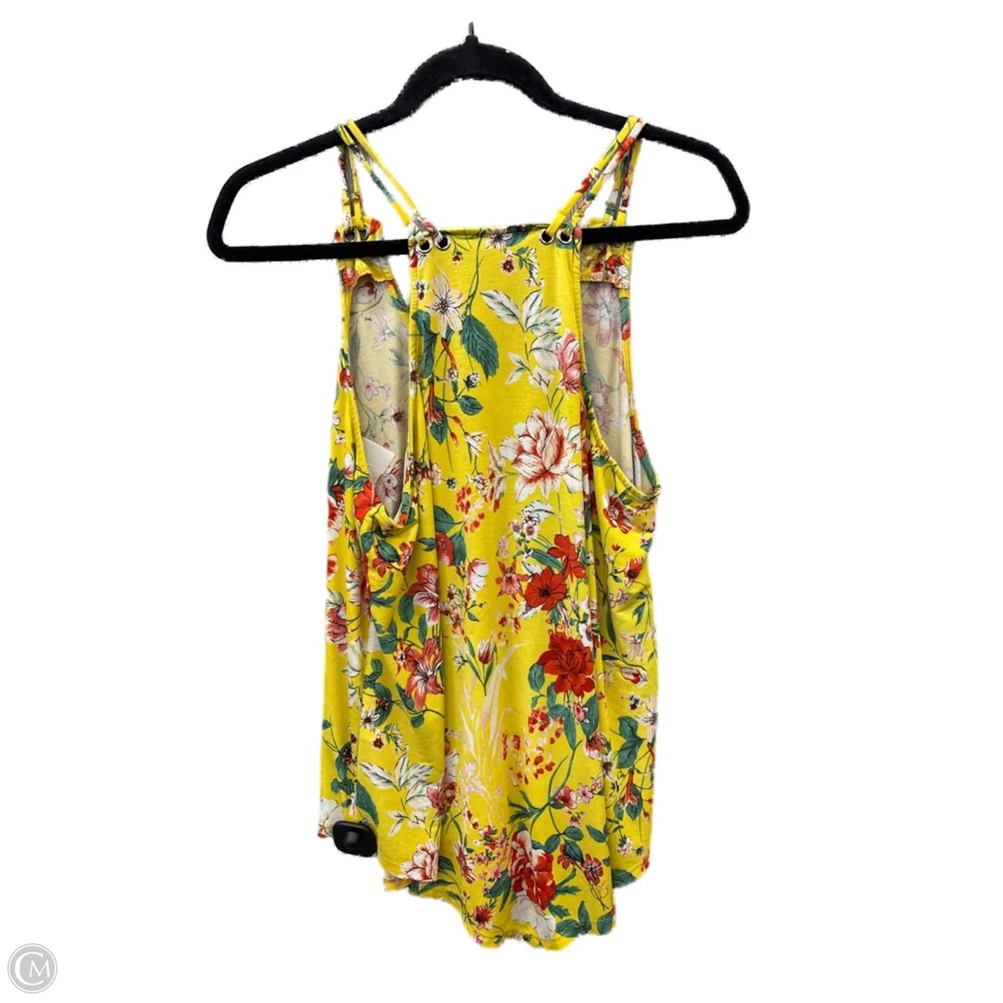 Top Sleeveless By Clothes Mentor In Yellow, Size: L