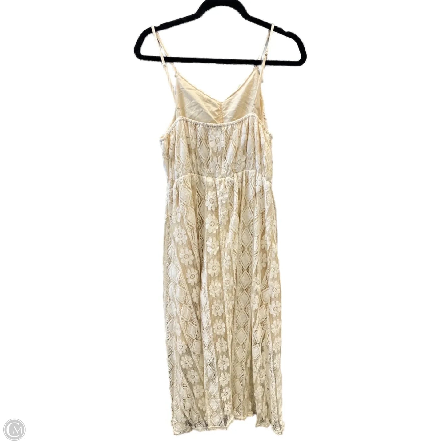 Dress Casual Midi By Shein In Cream, Size: Xl