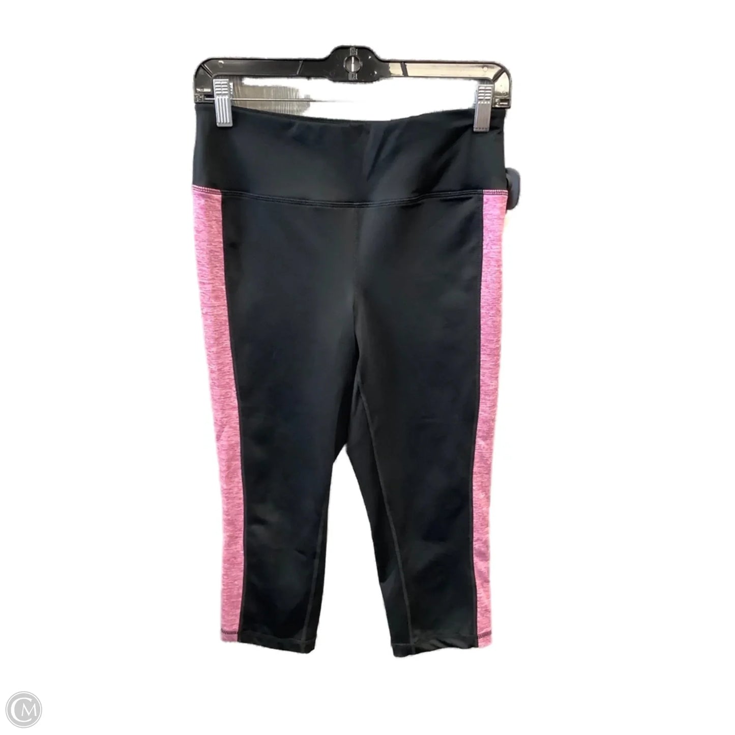 Athletic Capris By Ideology In Black & Pink, Size: M