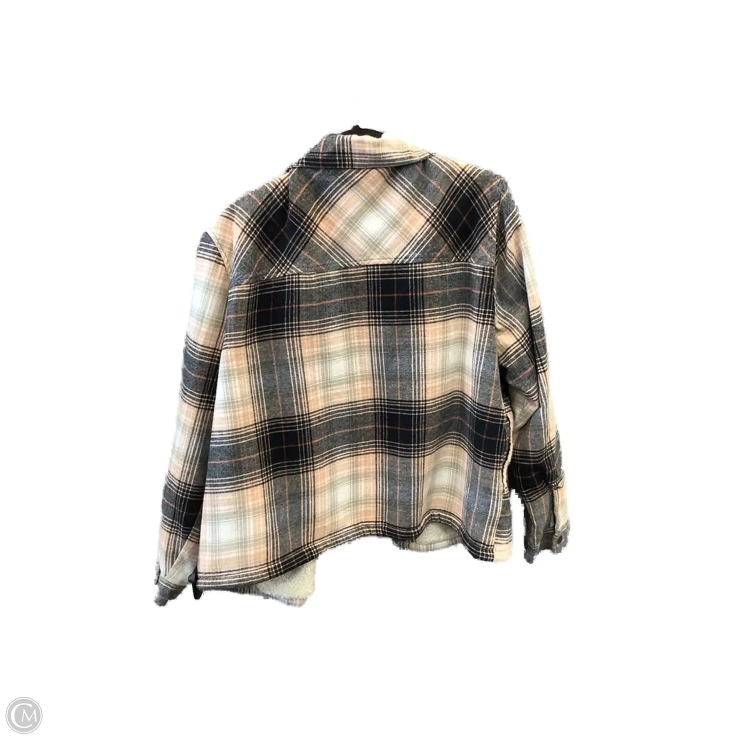 Jacket Faux Fur & Sherpa By Lucky Brand In Plaid Pattern, Size: Xl