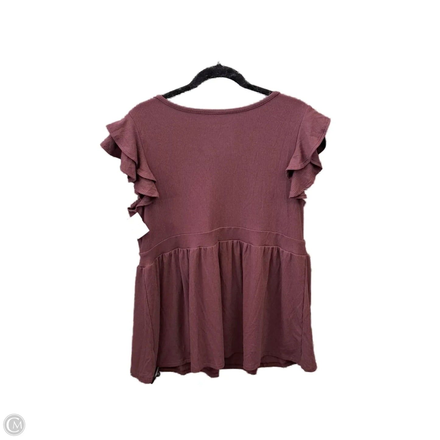 Top Short Sleeve By Torrid In Purple, Size: 1x