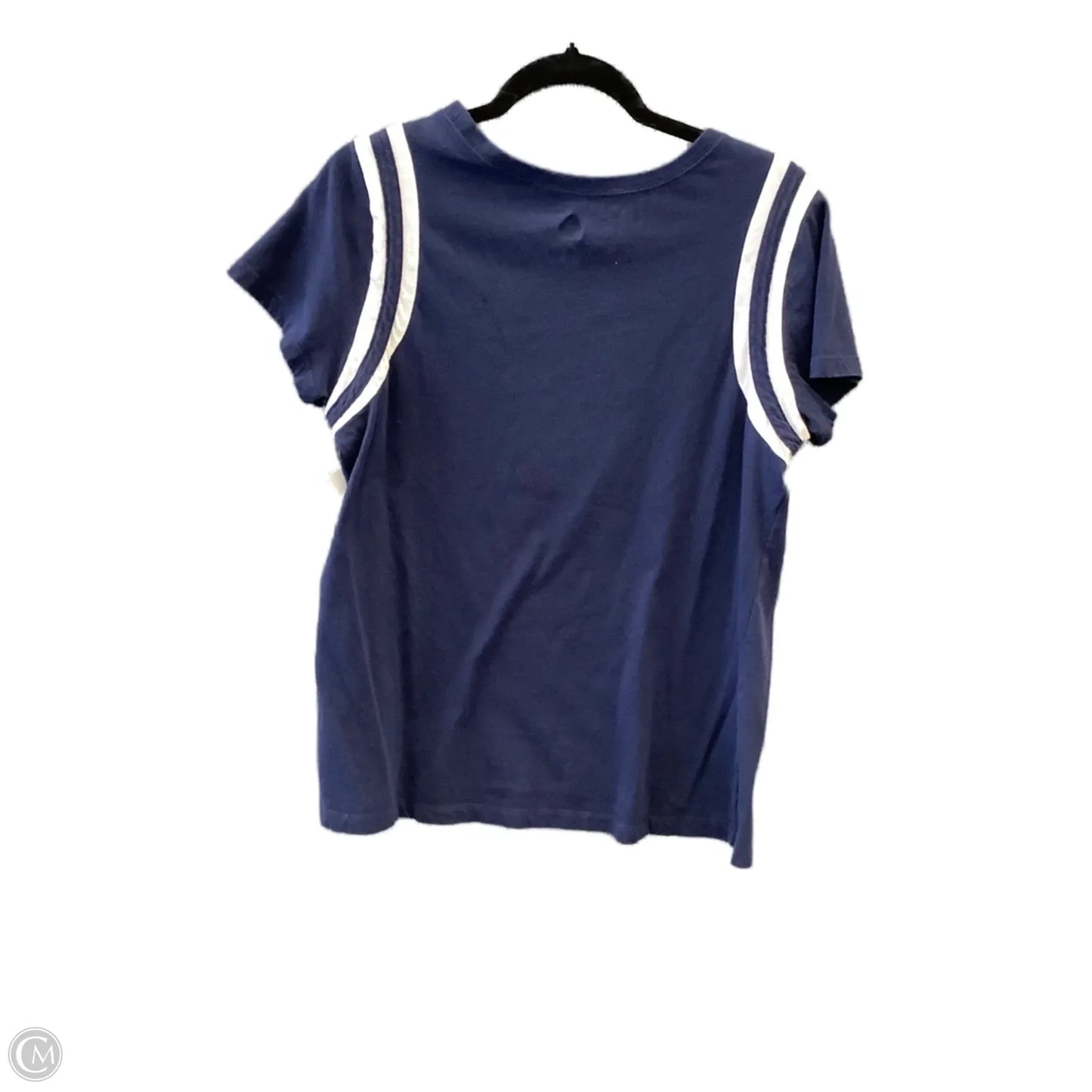 Athletic Top Short Sleeve By Majestic In Navy, Size: Xl