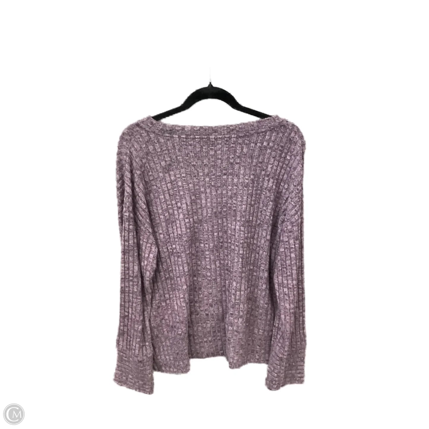 Top Long Sleeve By Clothes Mentor In Purple, Size: L