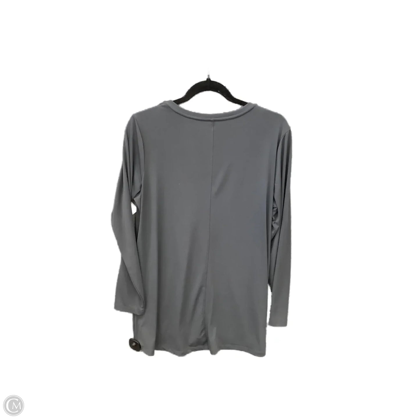 Top Long Sleeve Basic By Susan Graver In Grey, Size: M