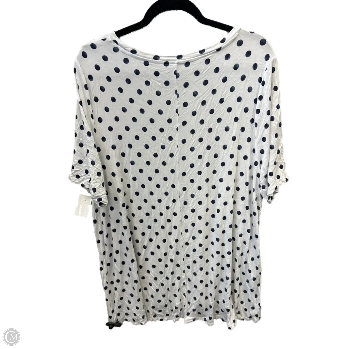 Top Short Sleeve By Lane Bryant In Polkadot Pattern, Size: 3x