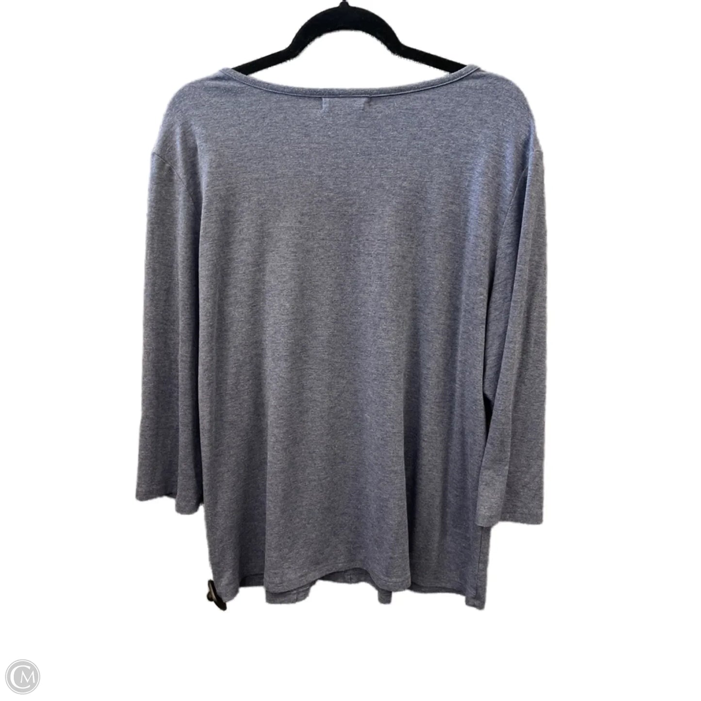 Top Long Sleeve By Clothes Mentor In Blue, Size: Xl