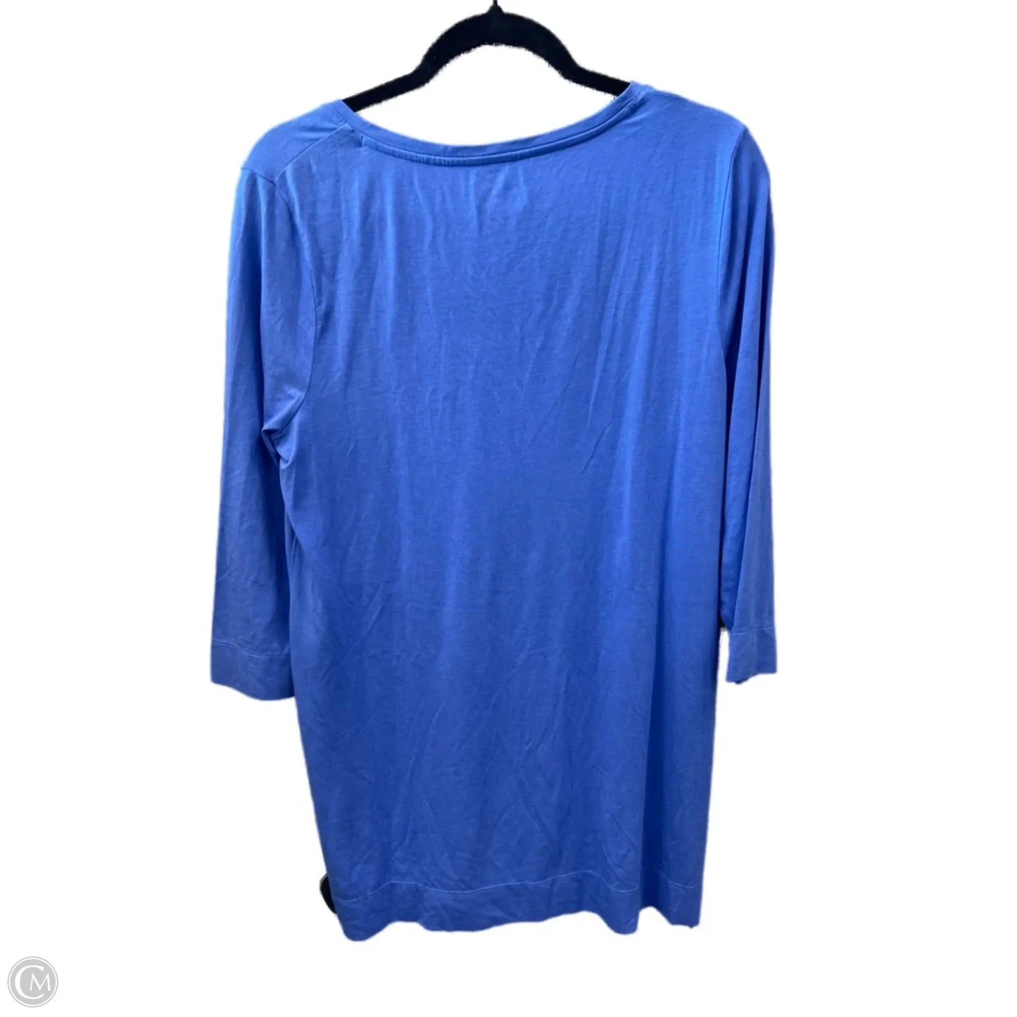Top Long Sleeve Basic By Chicos In Blue, Size: M