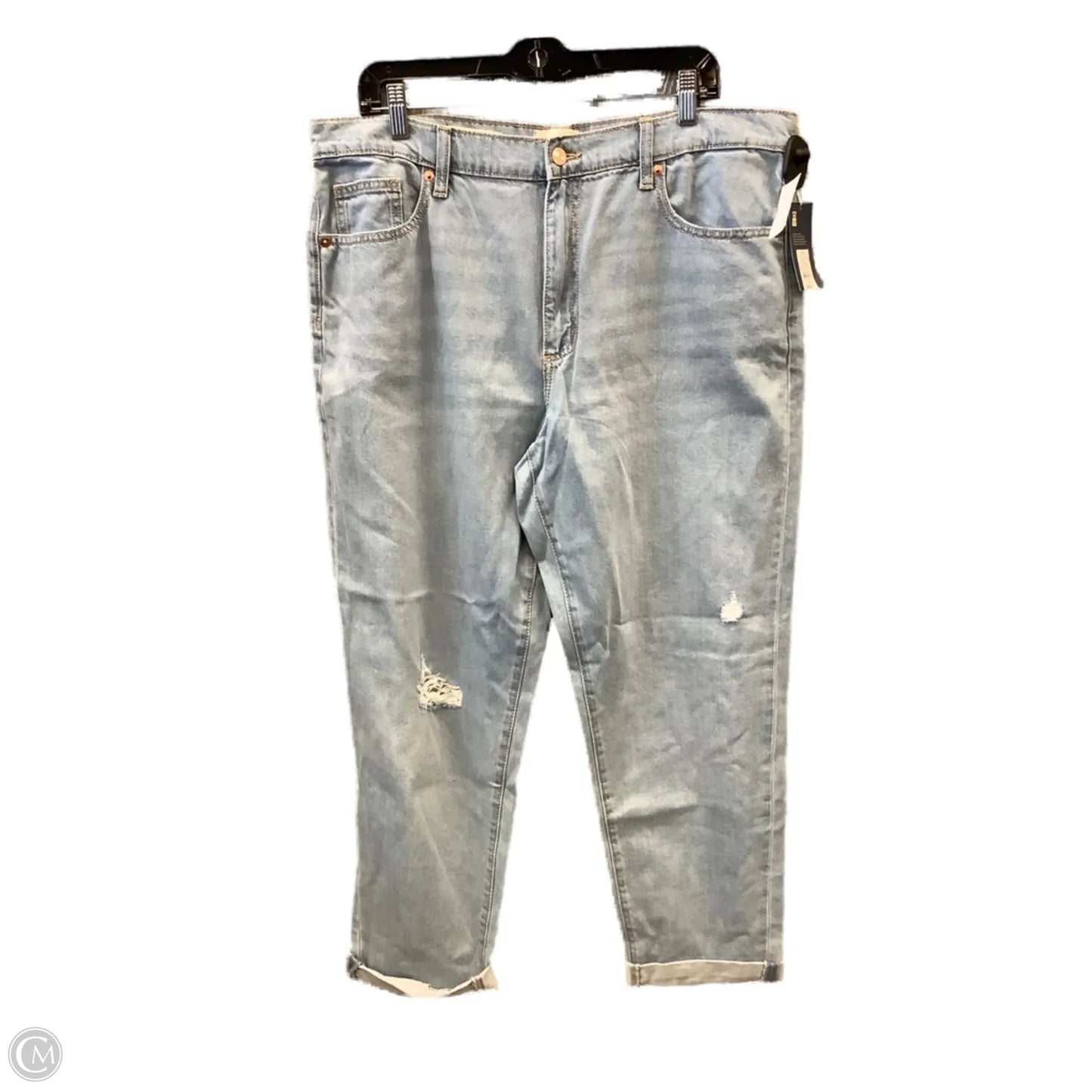 Jeans Boyfriend By Universal Thread In Blue Denim, Size: 14
