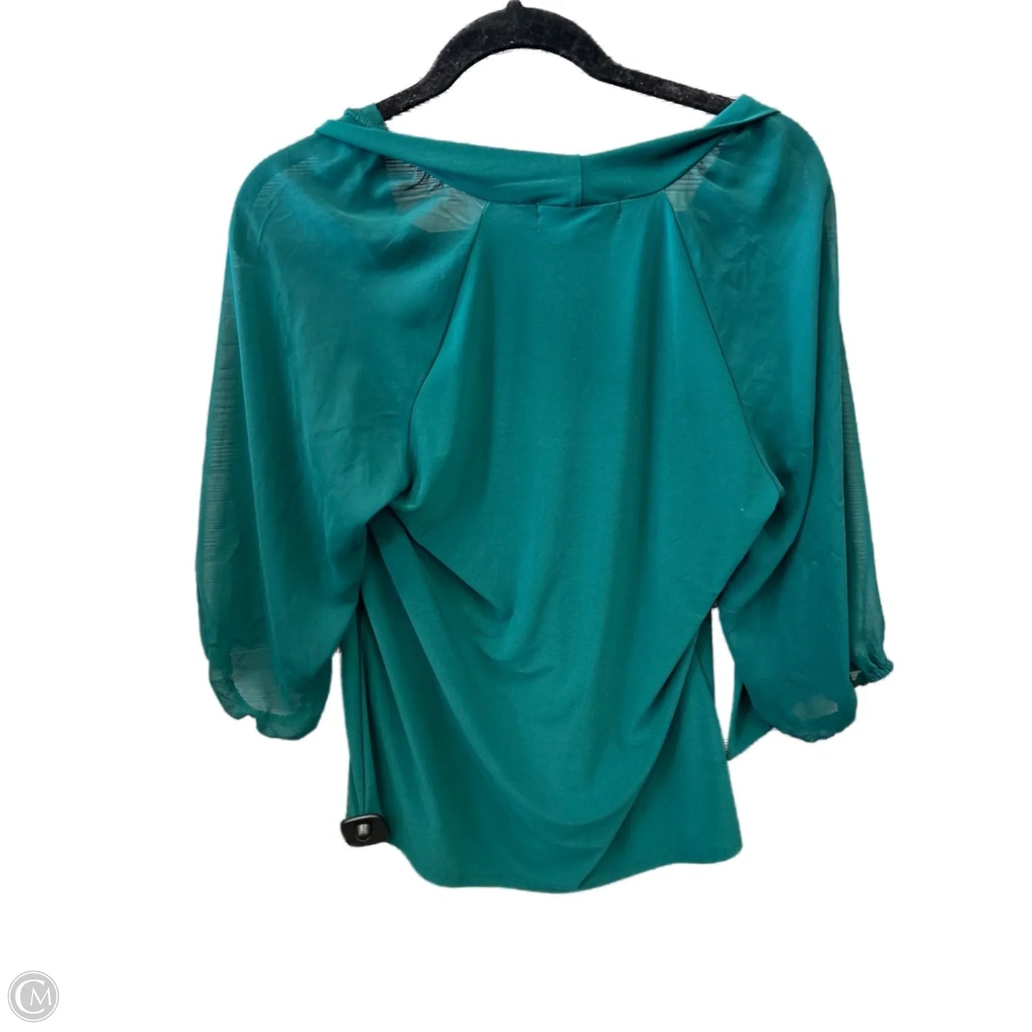 Top Long Sleeve By Atelier In Green, Size: M