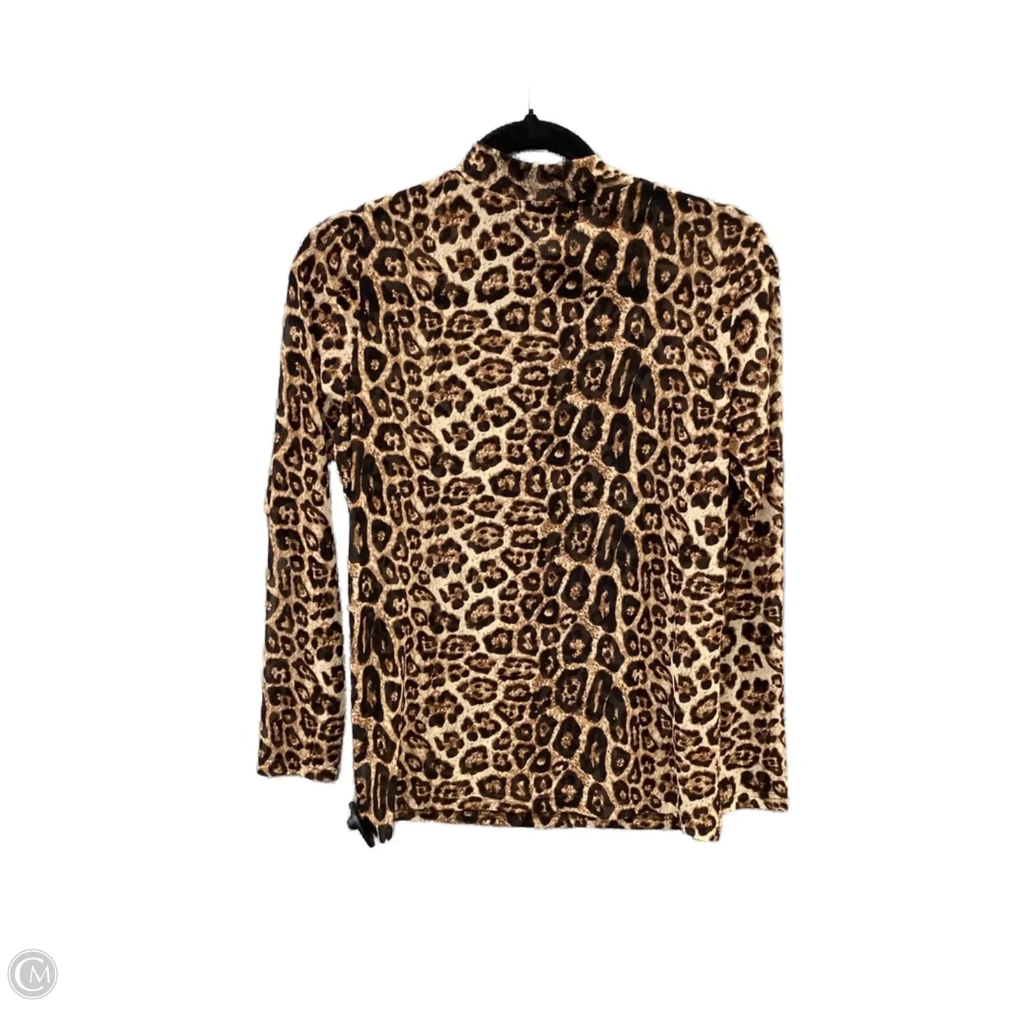 Top Long Sleeve By Clothes Mentor In Animal Print, Size: M