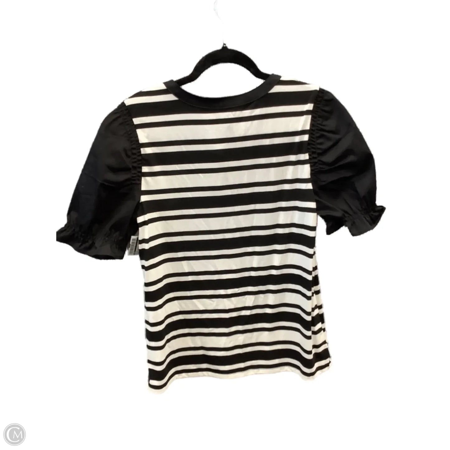Top Short Sleeve By Cato In Striped Pattern, Size: S